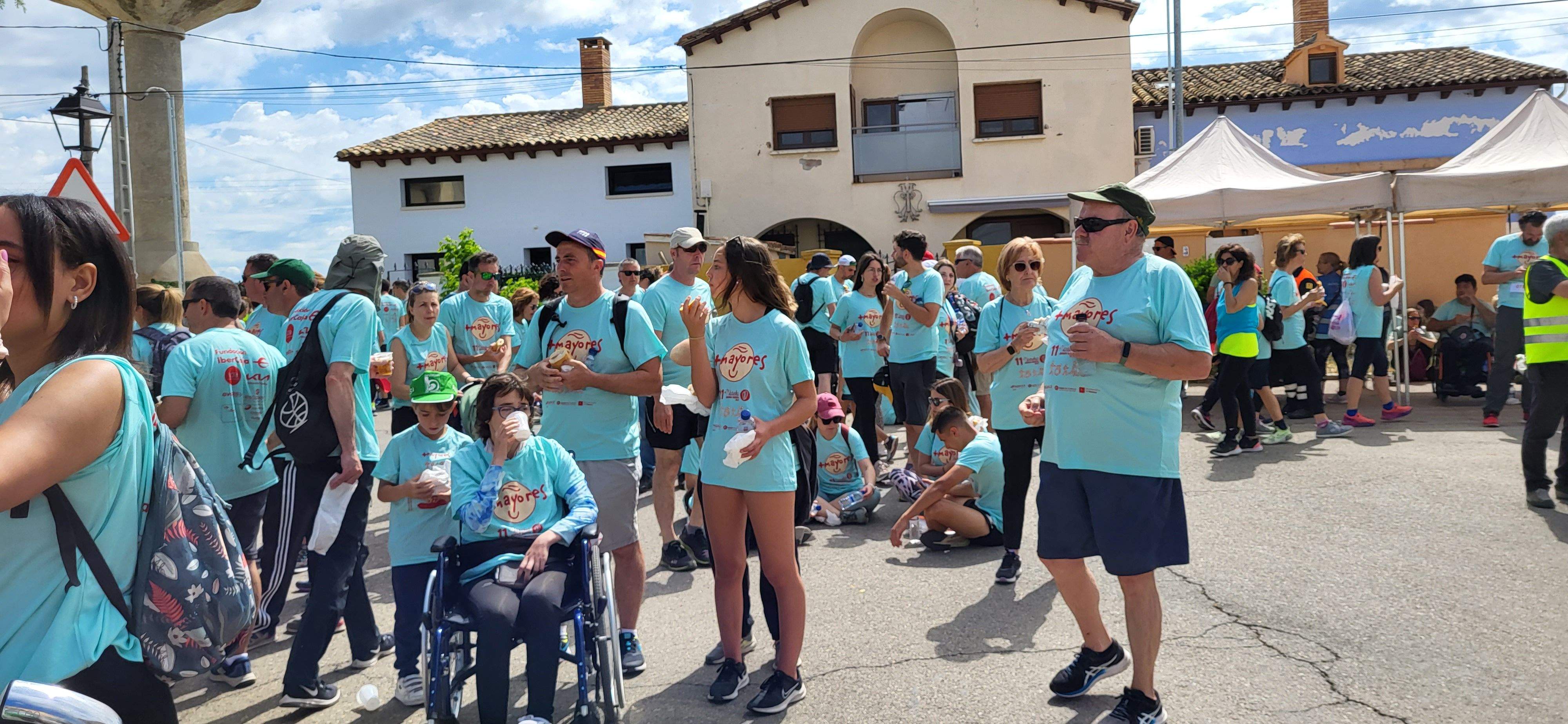 La Marcha Aspace en el avituallamiento de Banariés. Foto: Mercedes Manterola