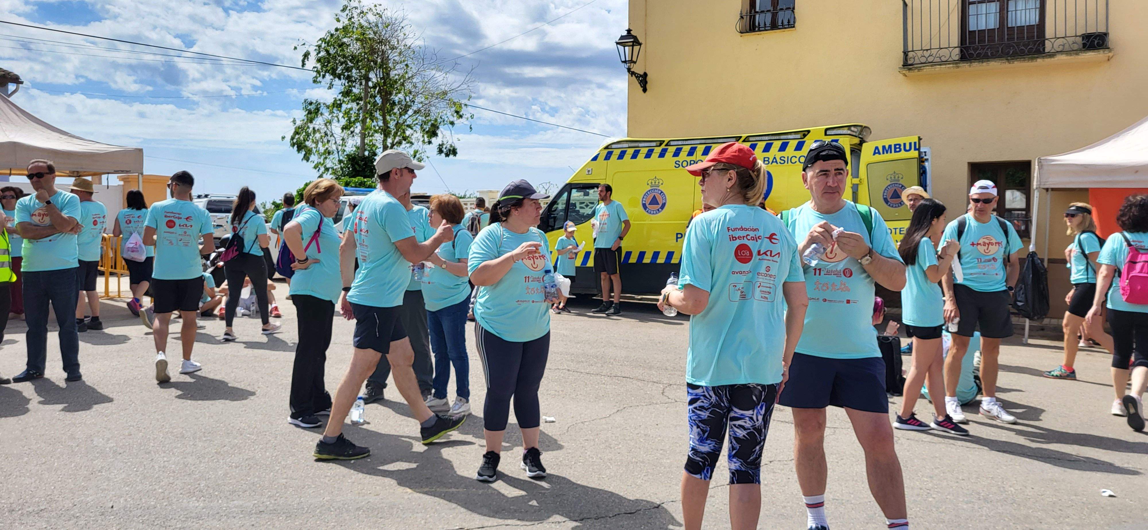 La Marcha Aspace en el avituallamiento de Banariés. Foto: Mercedes Manterola