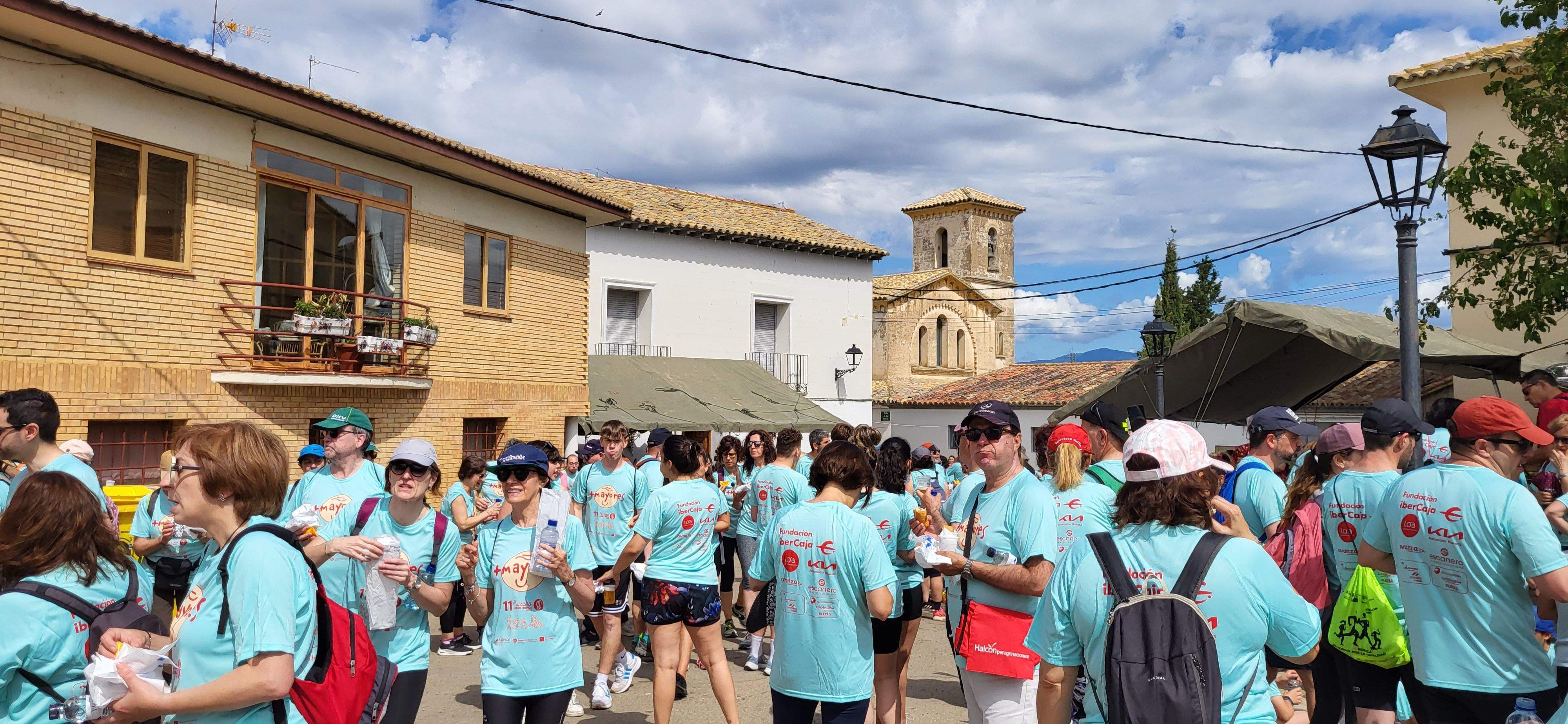 La Marcha Aspace en el avituallamiento de Banariés. Foto: Mercedes Manterola