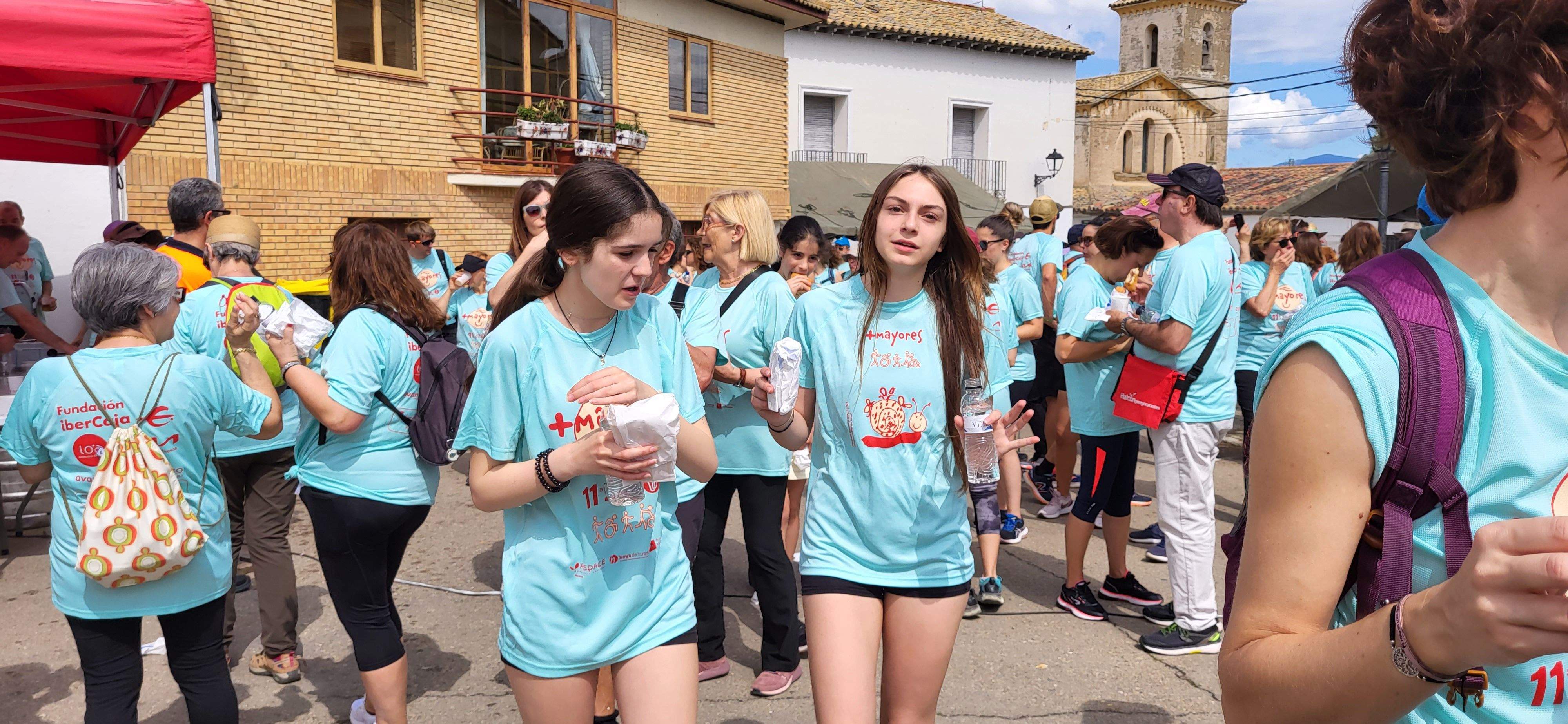 La Marcha Aspace en el avituallamiento de Banariés. Foto: Mercedes Manterola