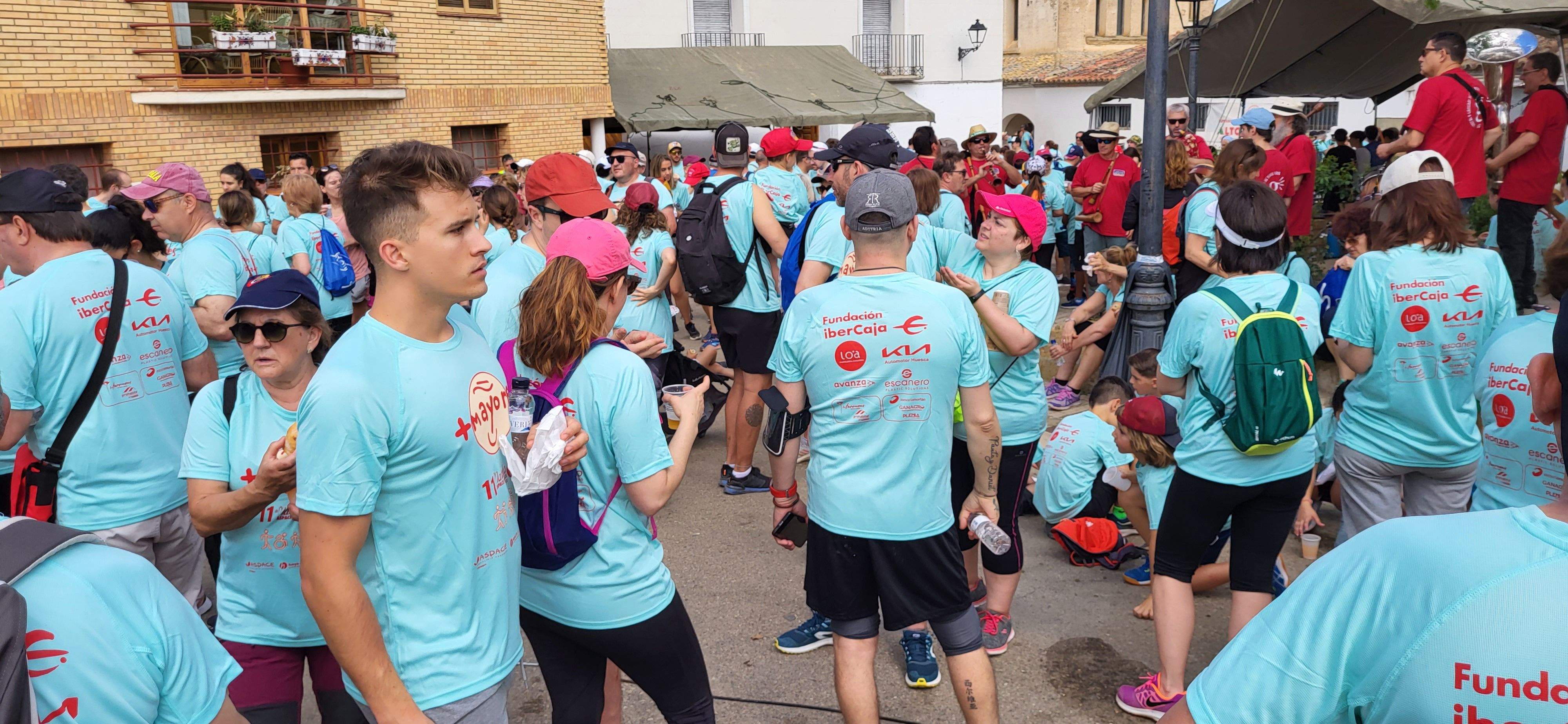 La Marcha Aspace en el avituallamiento de Banariés. Foto: Mercedes Manterola