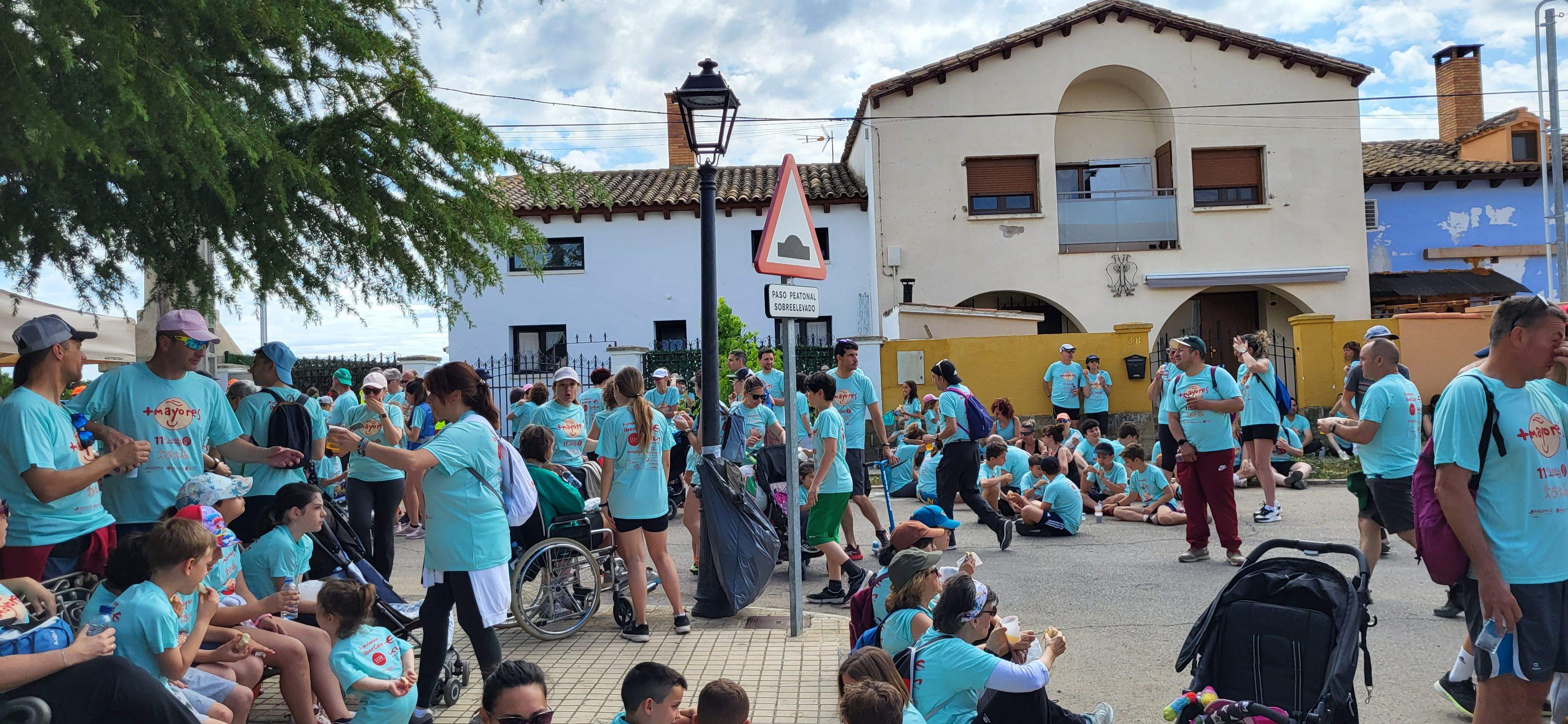 La Marcha Aspace en el avituallamiento de Banariés. Foto: Mercedes Manterola
