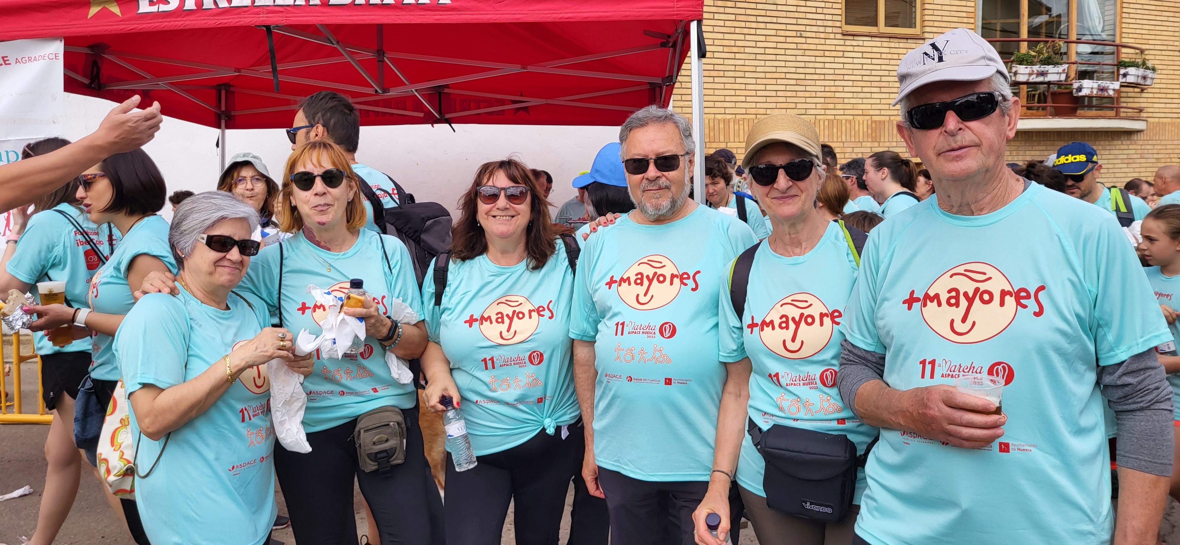 La Marcha Aspace en el avituallamiento de Banariés. Foto: Mercedes Manterola