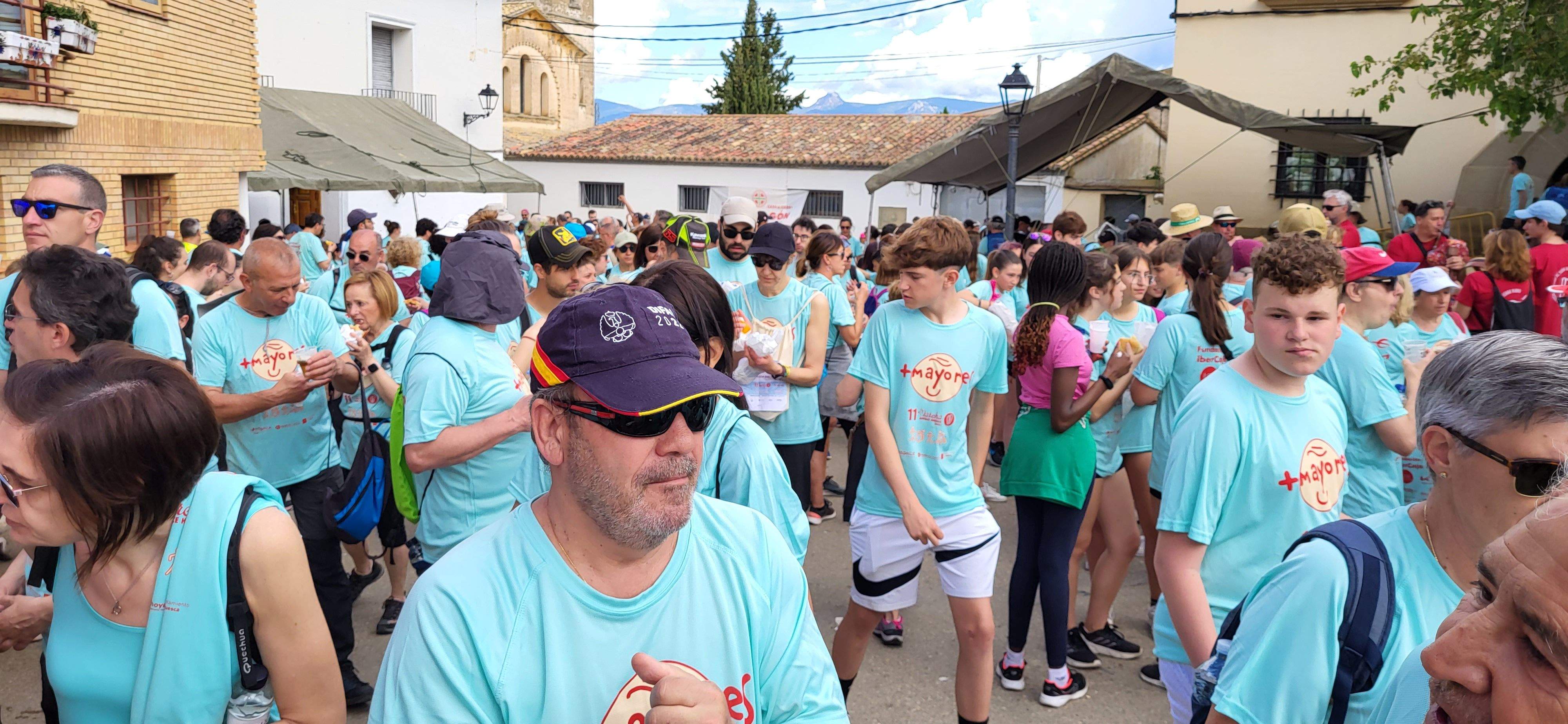 La Marcha Aspace en el avituallamiento de Banariés. Foto: Mercedes Manterola
