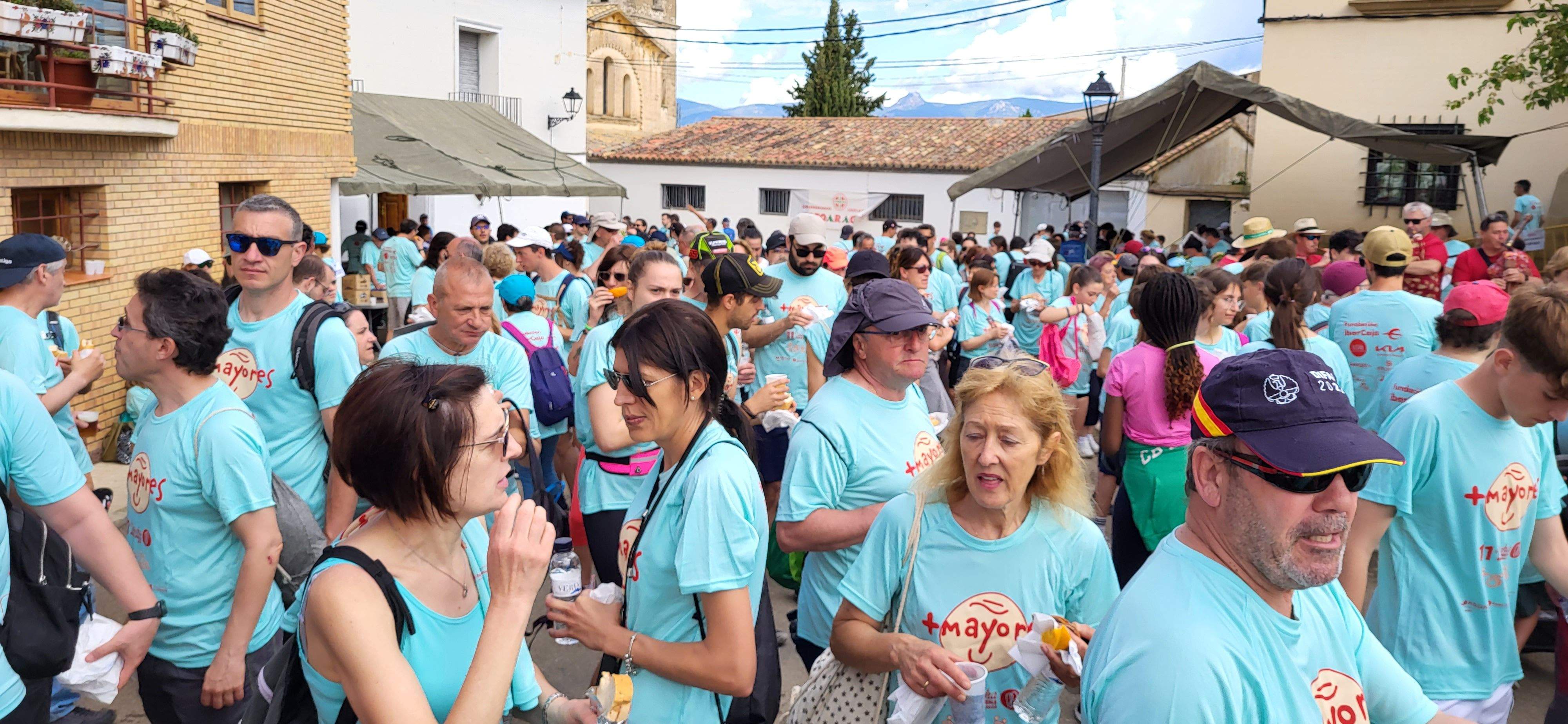 La Marcha Aspace en el avituallamiento de Banariés. Foto: Mercedes Manterola