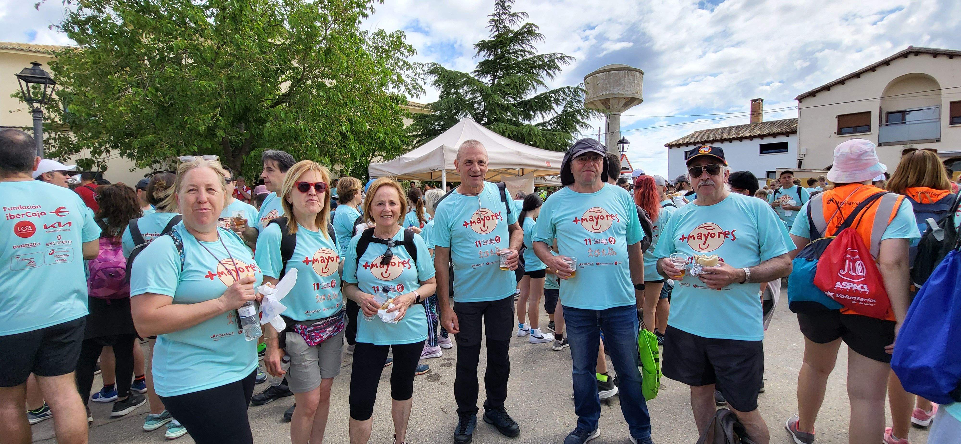 La Marcha Aspace en el avituallamiento de Banariés. Foto: Mercedes Manterola