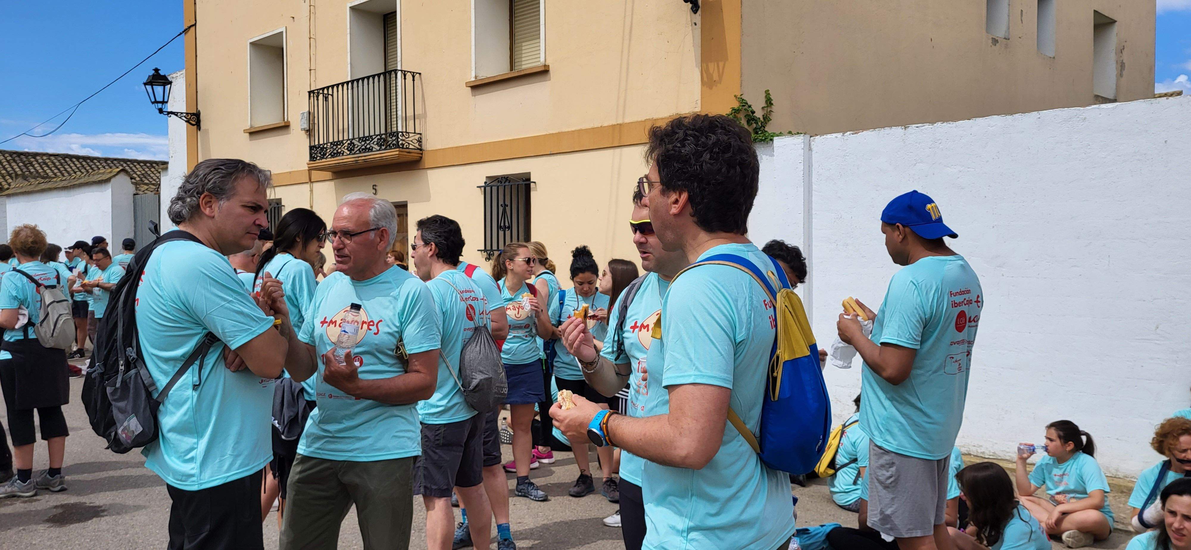 La Marcha Aspace en el avituallamiento de Banariés. Foto: Mercedes Manterola
