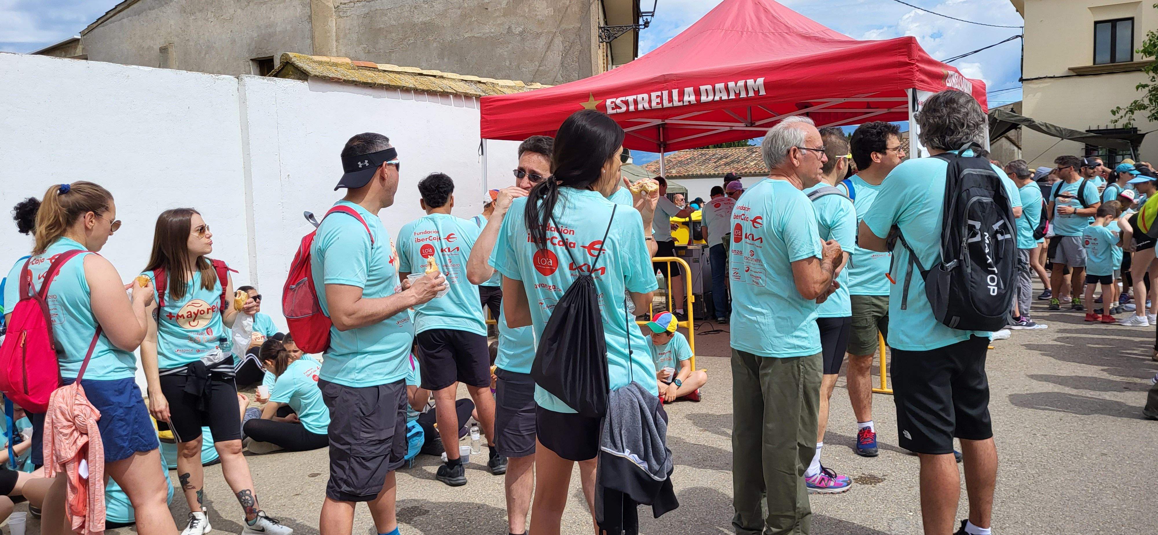 La Marcha Aspace en el avituallamiento de Banariés. Foto: Mercedes Manterola