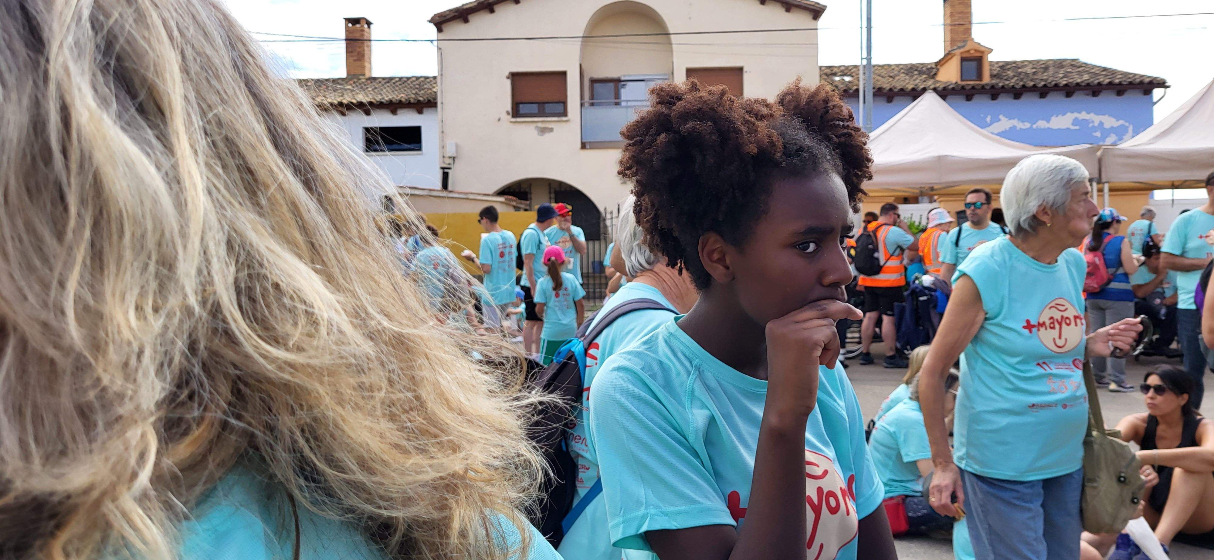 La Marcha Aspace en el avituallamiento de Banariés. Foto: Mercedes Manterola