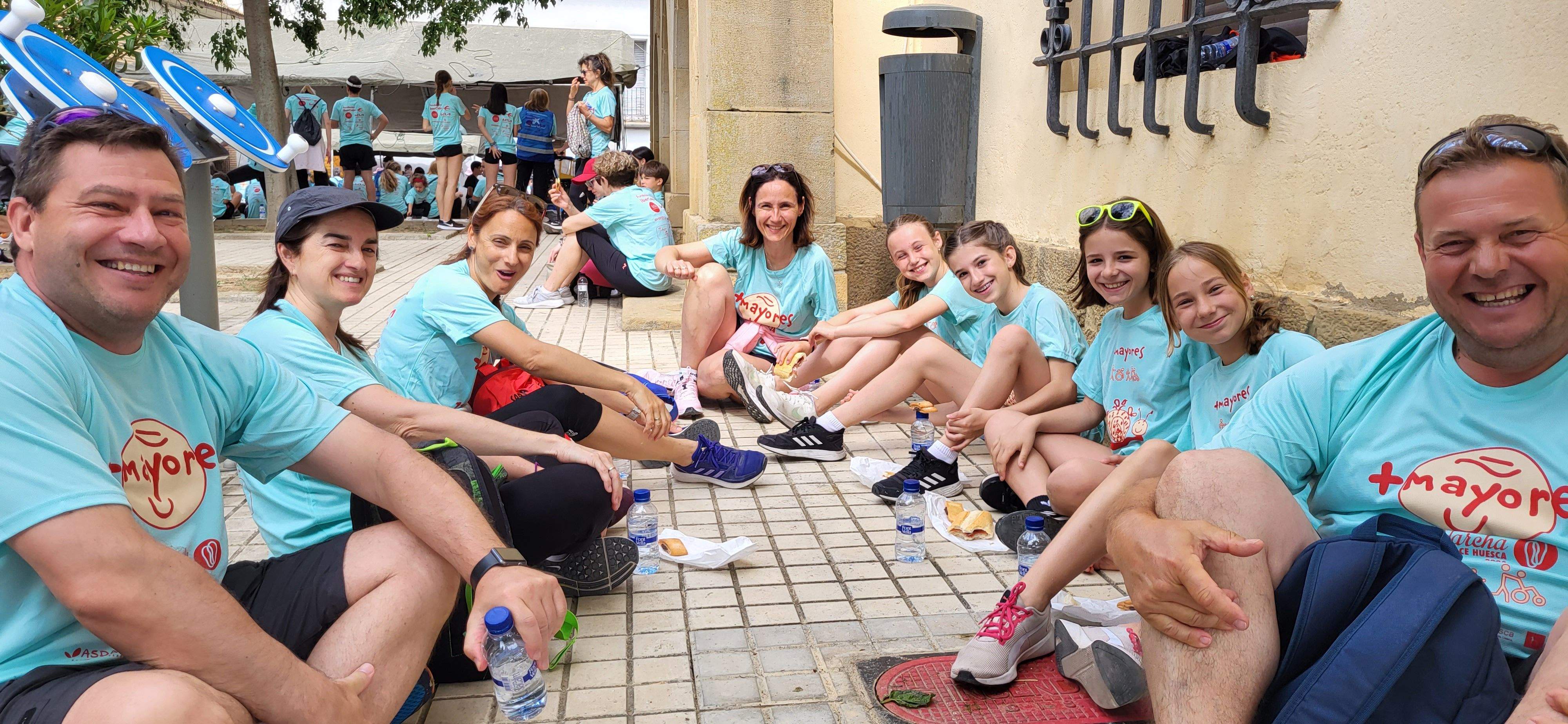 La Marcha Aspace en el avituallamiento de Banariés. Foto: Mercedes Manterola La Marcha Aspace en el avituallamiento de Banariés. Foto: Mercedes Manterola
