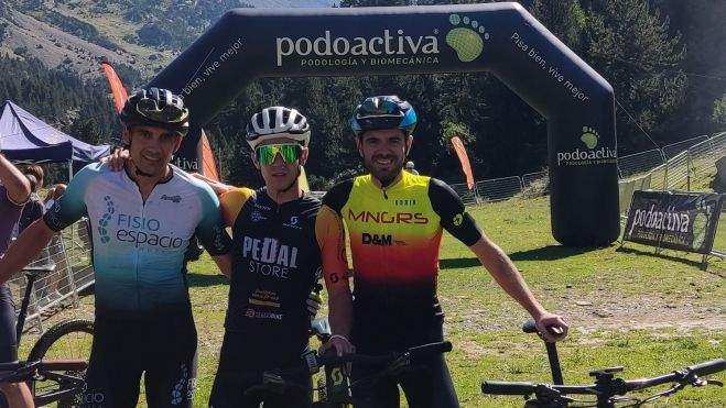 Los tres primeros en la clasificación masculina. Los tres primeros en la clasificación masculina.