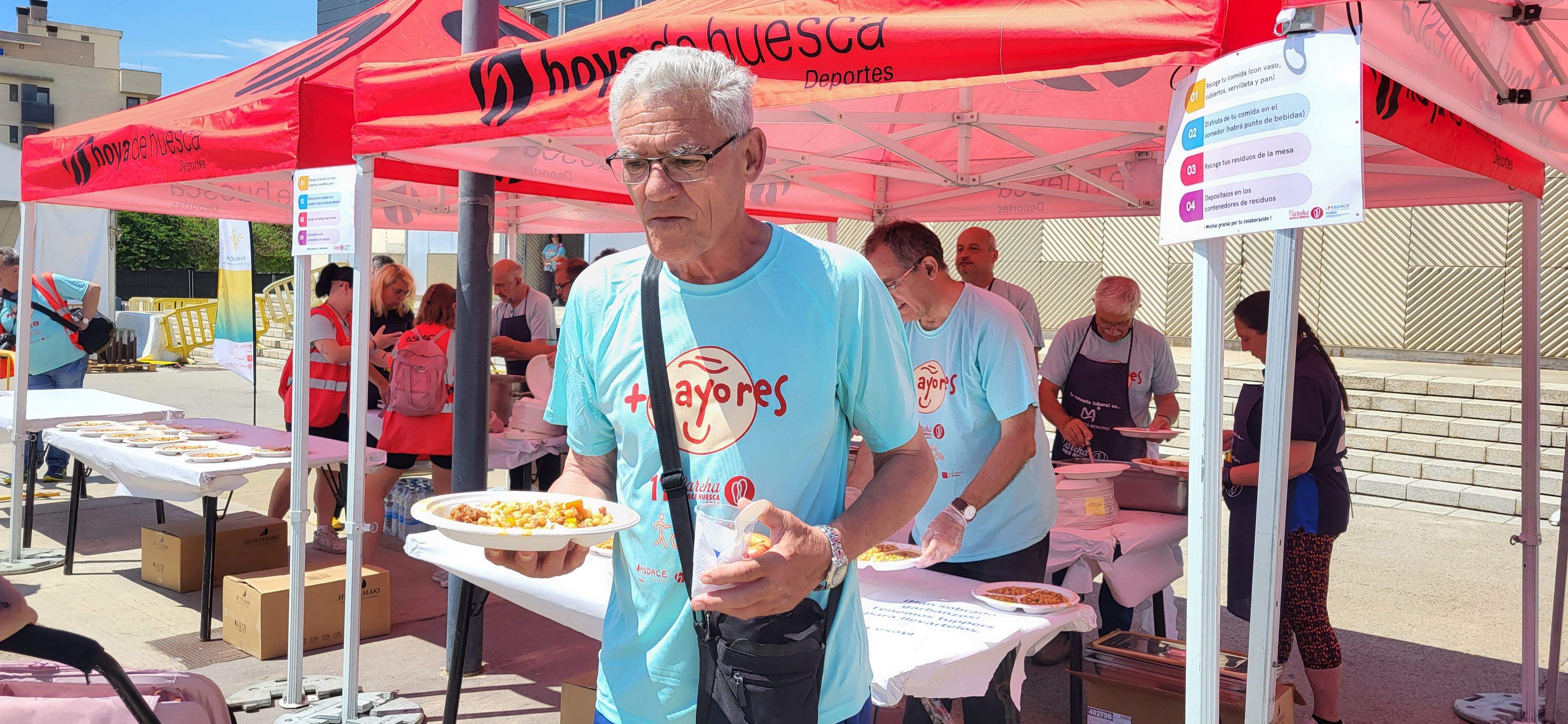 La comida, garbanzos buenísimos. Foto Myriam Martínez
