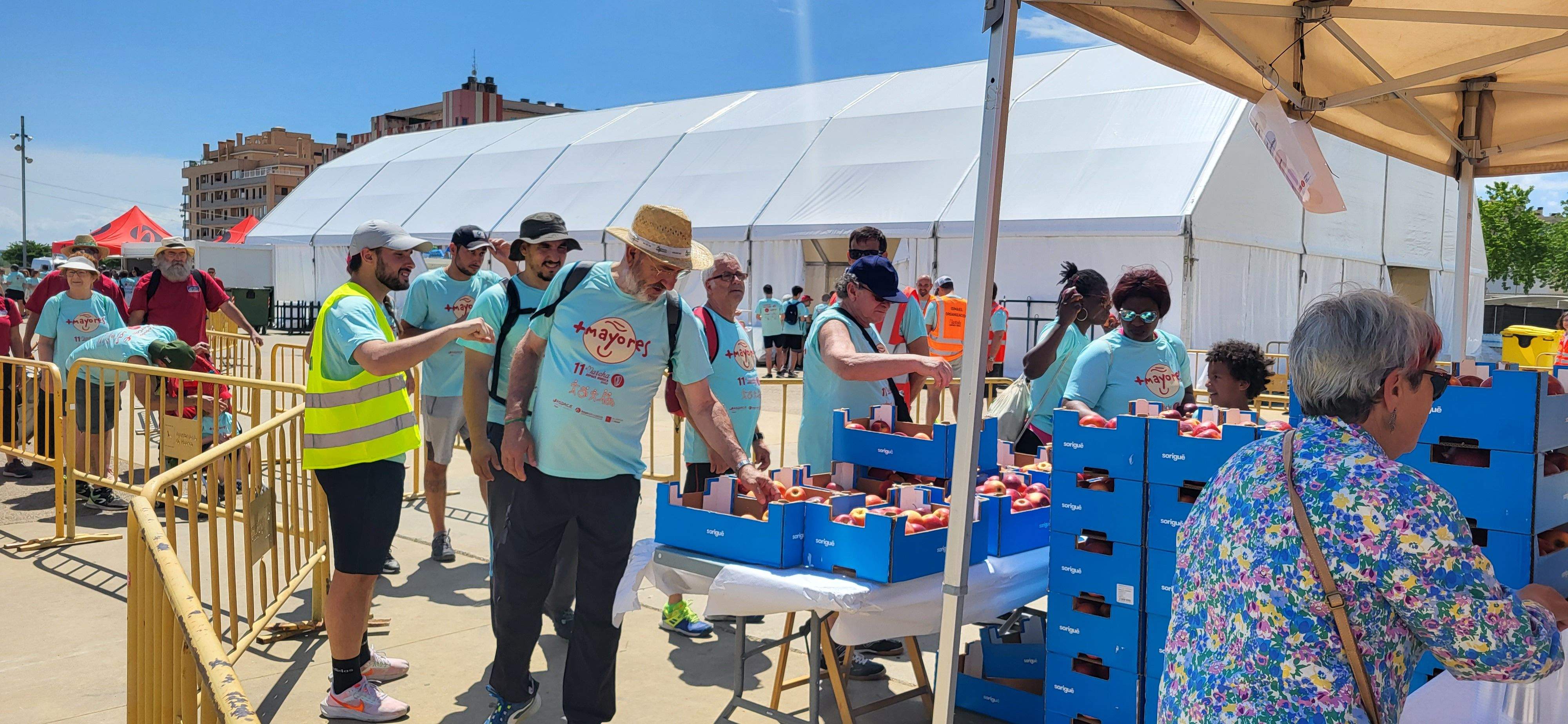 Hora de comer y reponer fuerzas. Foto Myriam Martínez