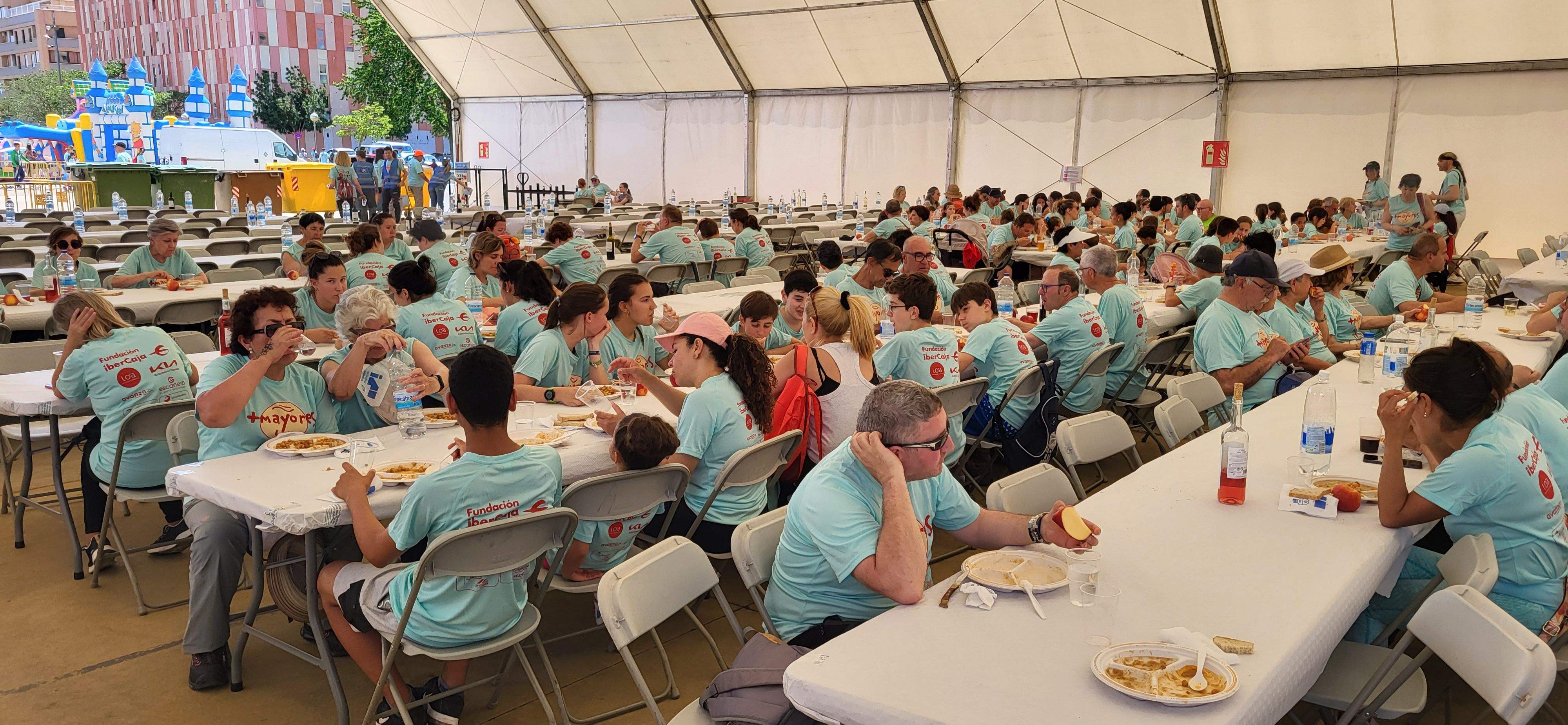 La comida, garbanzos buenísimos. Foto Myriam Martínez
