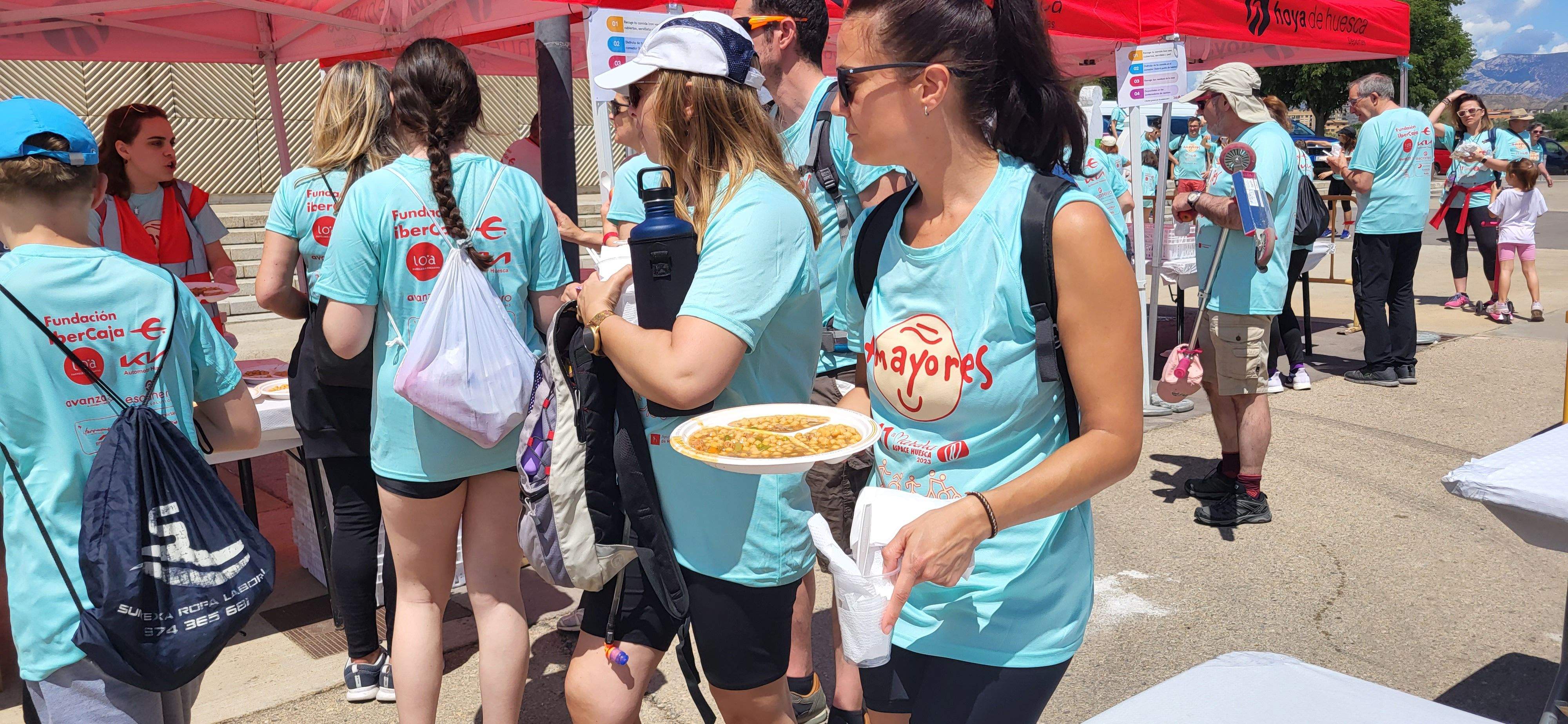 La comida, garbanzos buenísimos. Foto Myriam Martínez