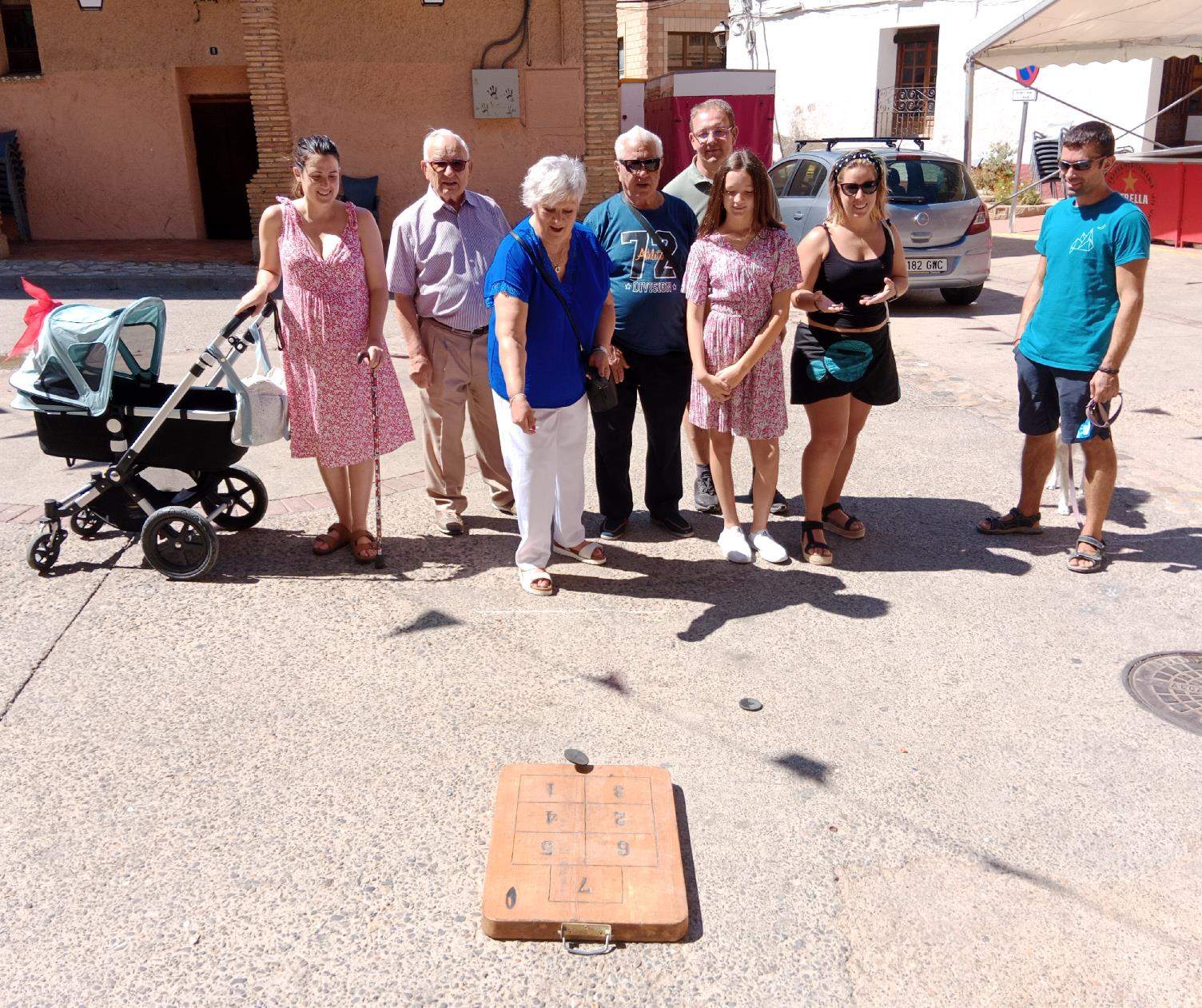 juegos tradicionales en Bolea, siete y medio, diario de huesca