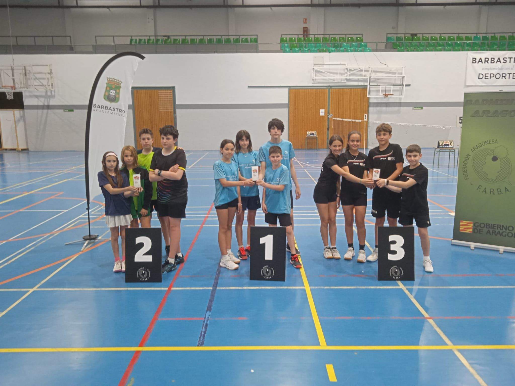 Sub 13: Primer puesto Binéfar, segundo Alfajarín y tercero Huesca La Magia