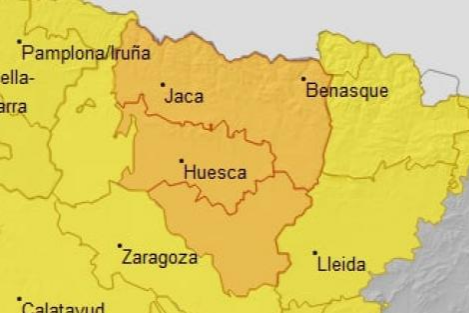 Se eleva a nivel naranja el aviso por tormentas en la provincia