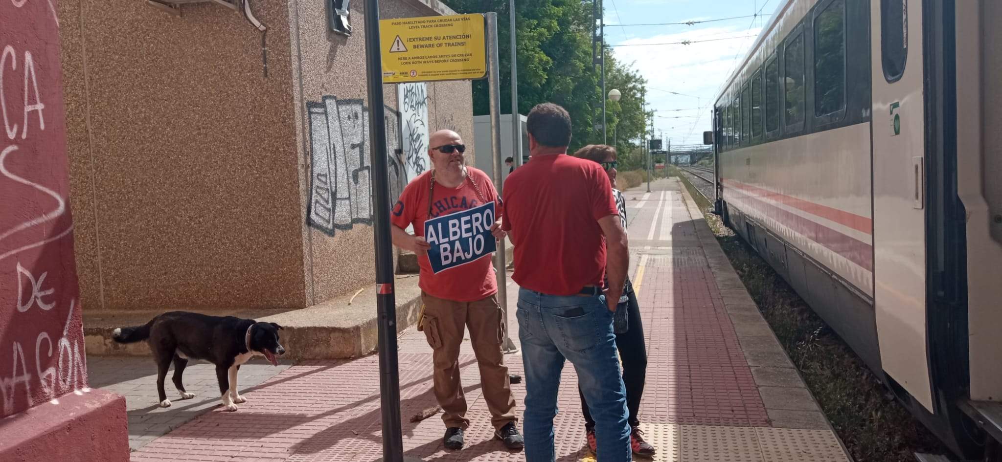 Concentración de Monegros No Pierdas Tu Tren.