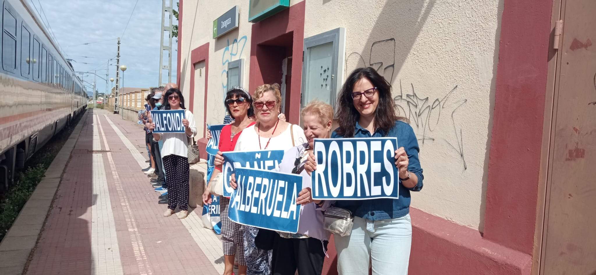 Concentración de Monegros No Pierdas Tu Tren.
