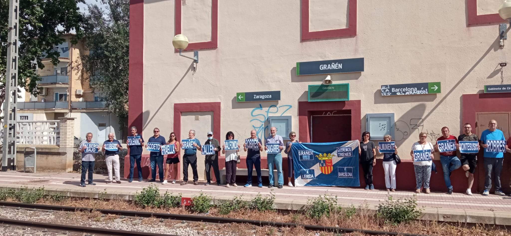 Concentración de Monegros No Pierdas Tu Tren.