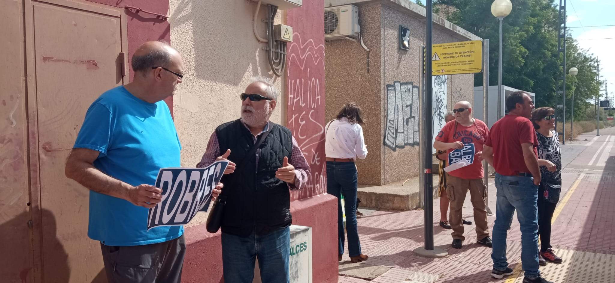 Concentración de Monegros No Pierdas Tu Tren.