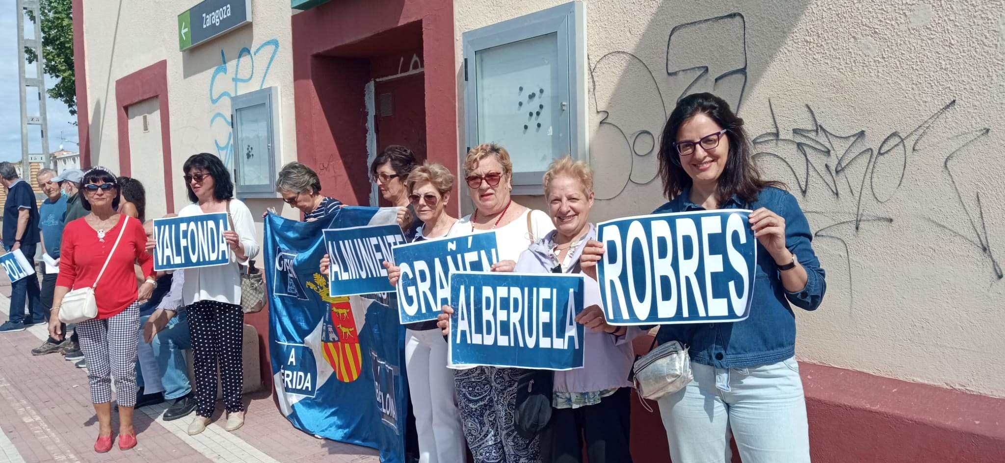 Concentración de Monegros No Pierdas Tu Tren.