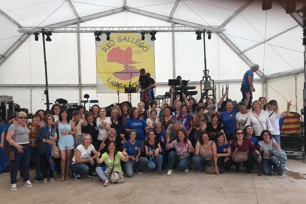 Celebración en Biscarrués del triunfo sobre el pantano.