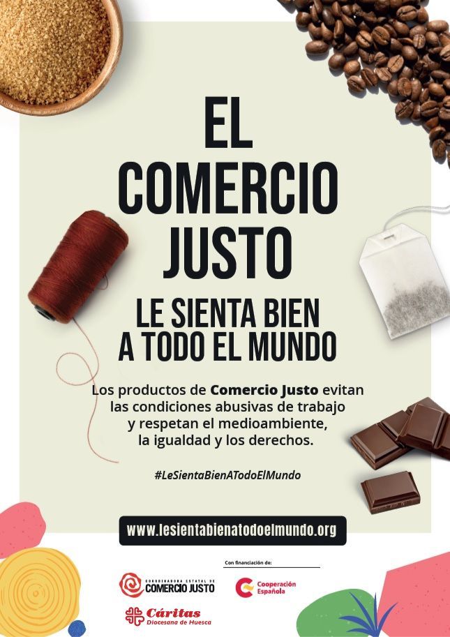 Cartel del Comercio Justo de Cáritas Diocesana