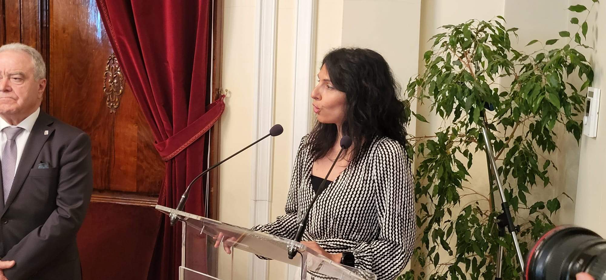 Toma de posesión de Carlos Campo de subdelegado del Gobierno en Huesca. Foto Javier García Antón