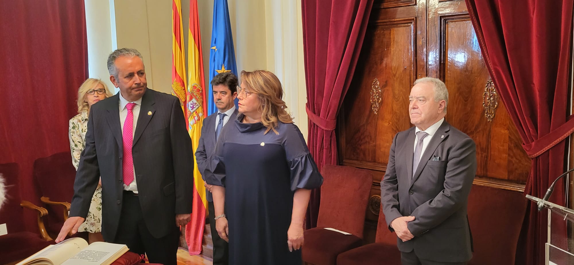 Toma de posesión de Carlos Campo de subdelegado del Gobierno en Huesca. Foto Javier García Antón