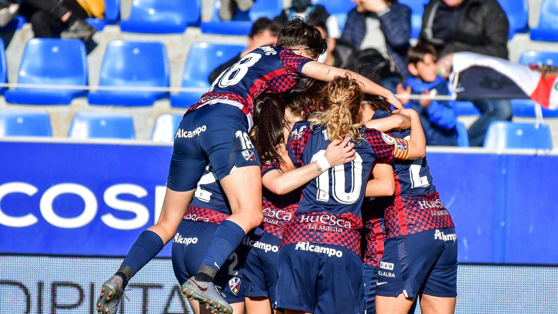 La fiesta en El Alcoraz fue redonda hace un año con victoria del Huesca sobre el Zaragoza CFF B. Foto: SD Huesca