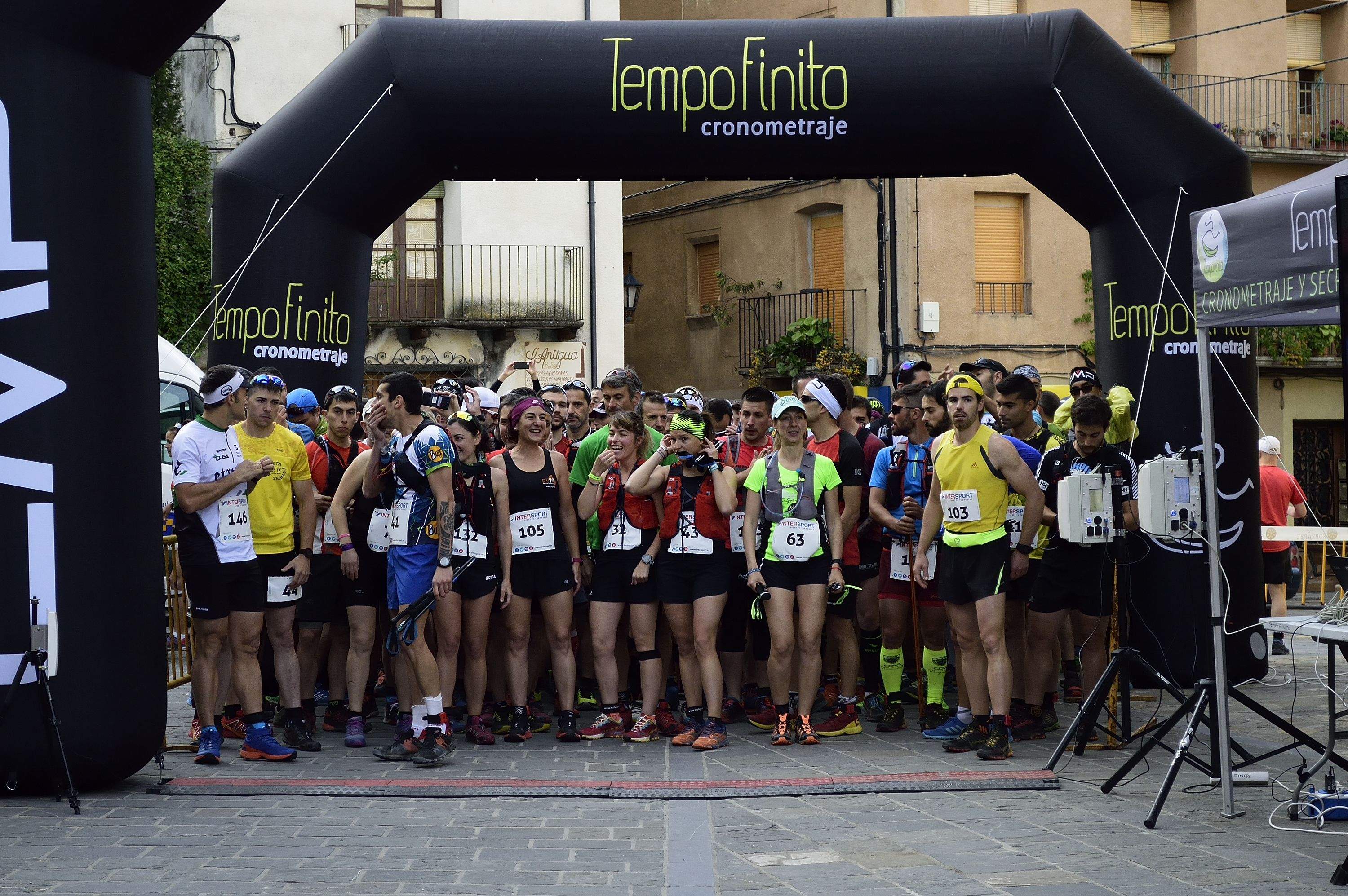 Imagen de archivo de la salida de la carrera 'O viento rondador'. Foto: Club de Montaña Nabain