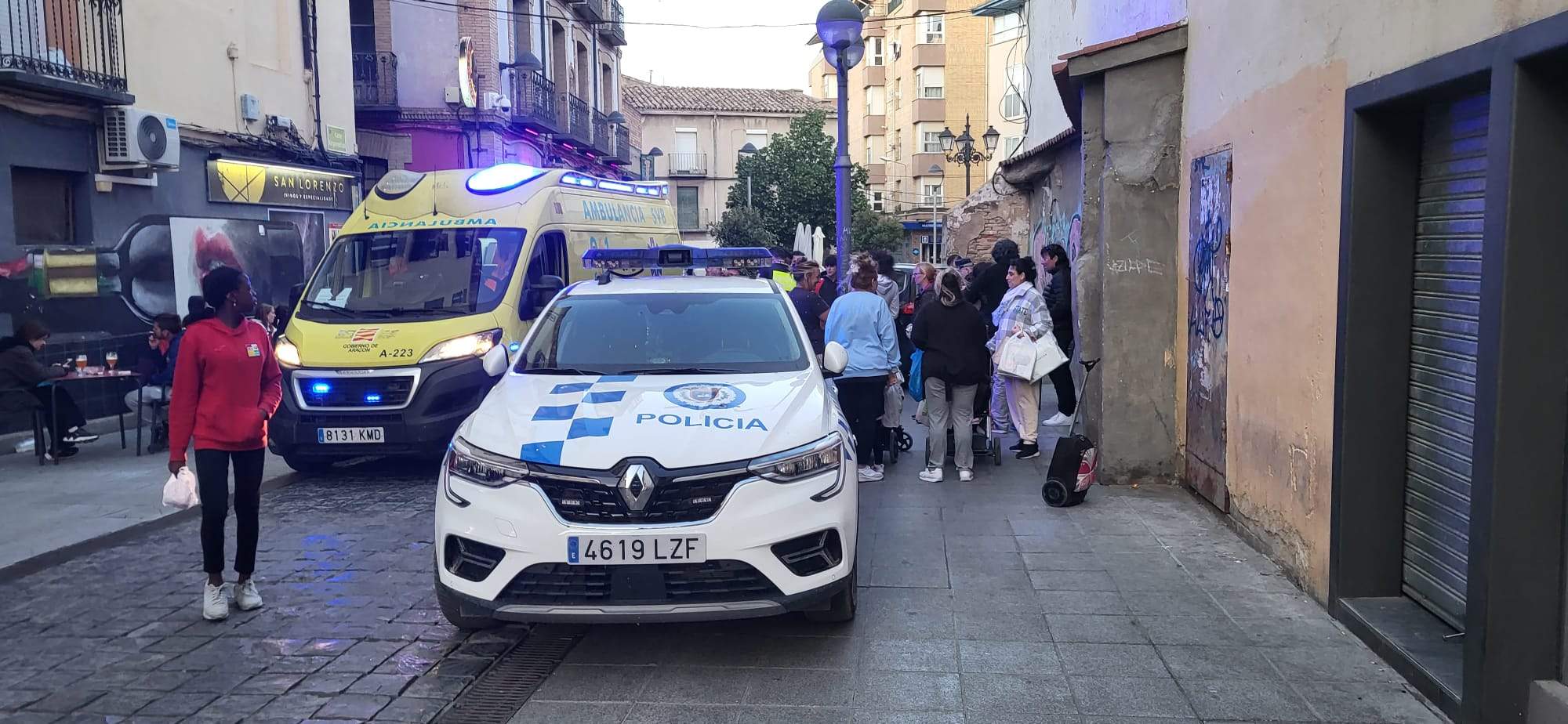 Accidente en la confluencia de San Lorenzo y Argensolas.