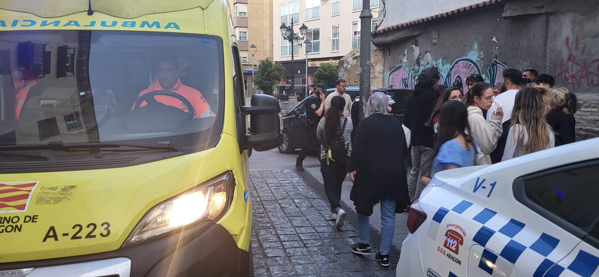 Accidente en la confluencia de San Lorenzo y Argensolas.
