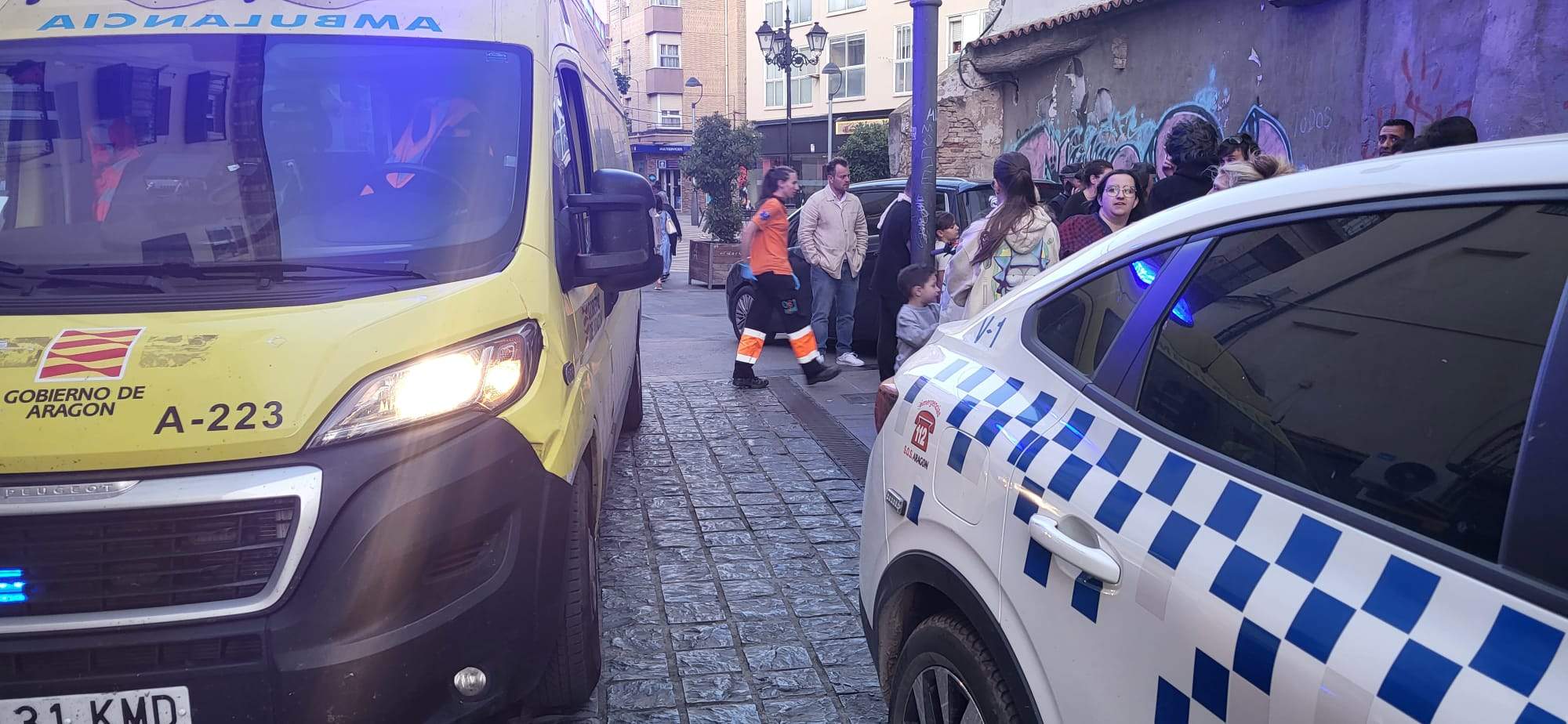 Accidente en la confluencia de San Lorenzo y Argensolas.