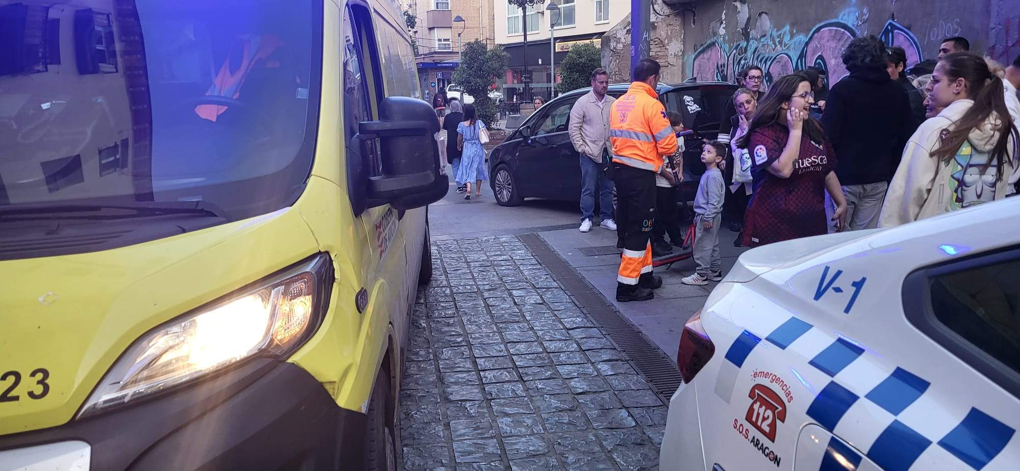 Accidente en la confluencia de San Lorenzo y Argensolas.