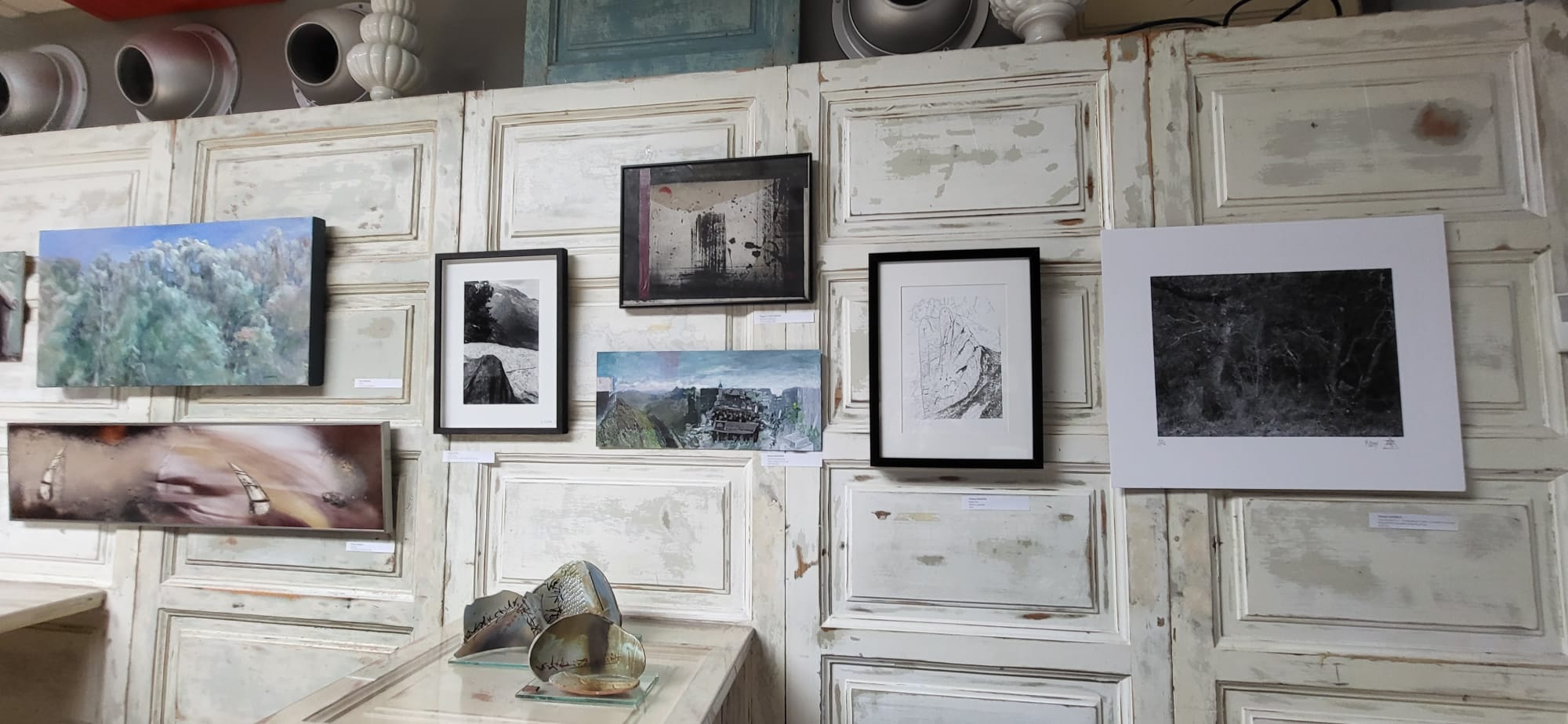 Exposición de obras que se subastarán en "Arte a precio de fortfait".