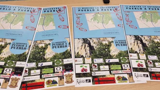 Cartel de la II Marcha La Sotonera Pueblo a Pueblo Cartel de la II Marcha La Sotonera Pueblo a Pueblo
