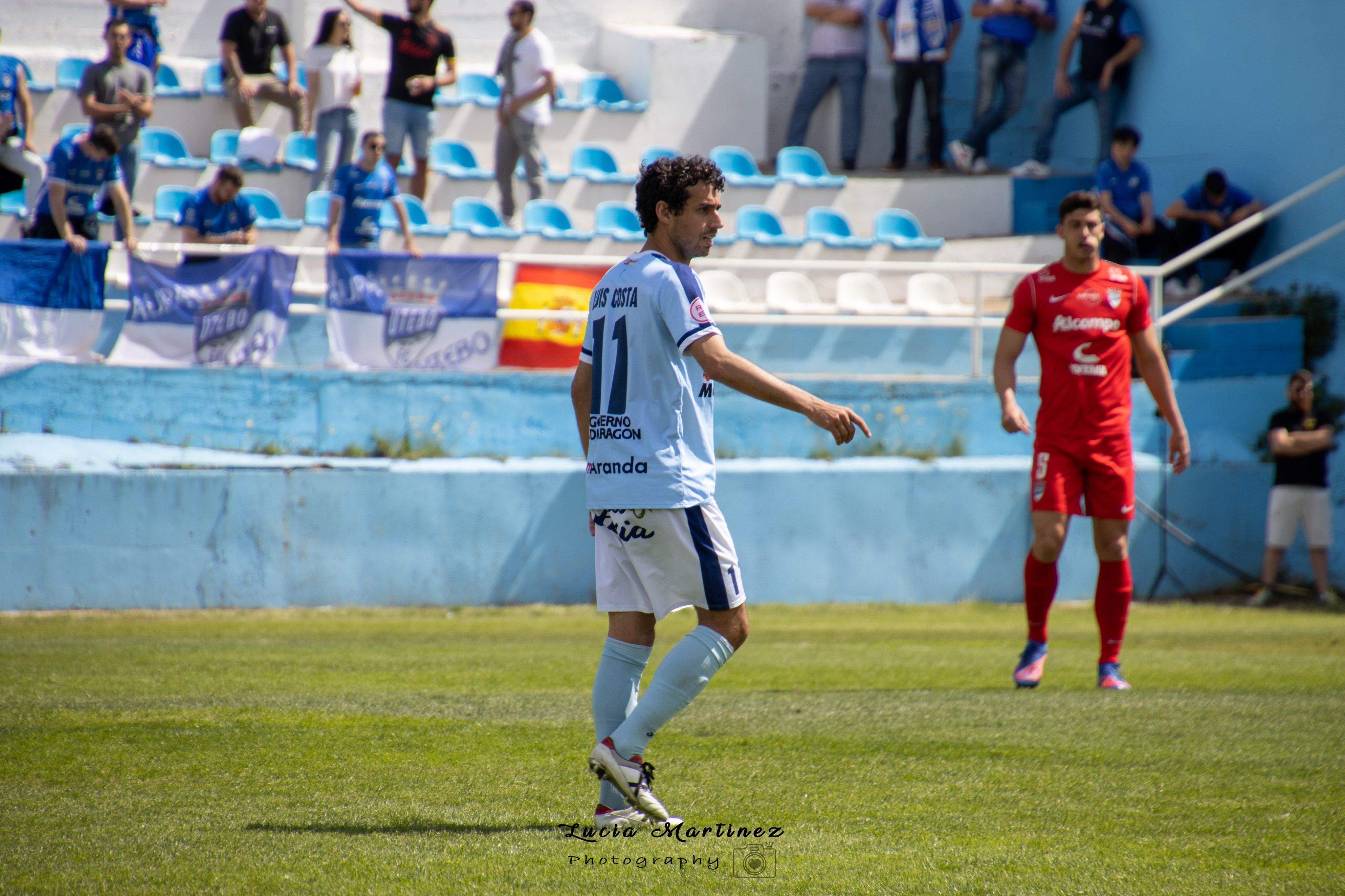 Luis Costa en un partido de esta temporada con el Brea. Foto: Lucía Martínez