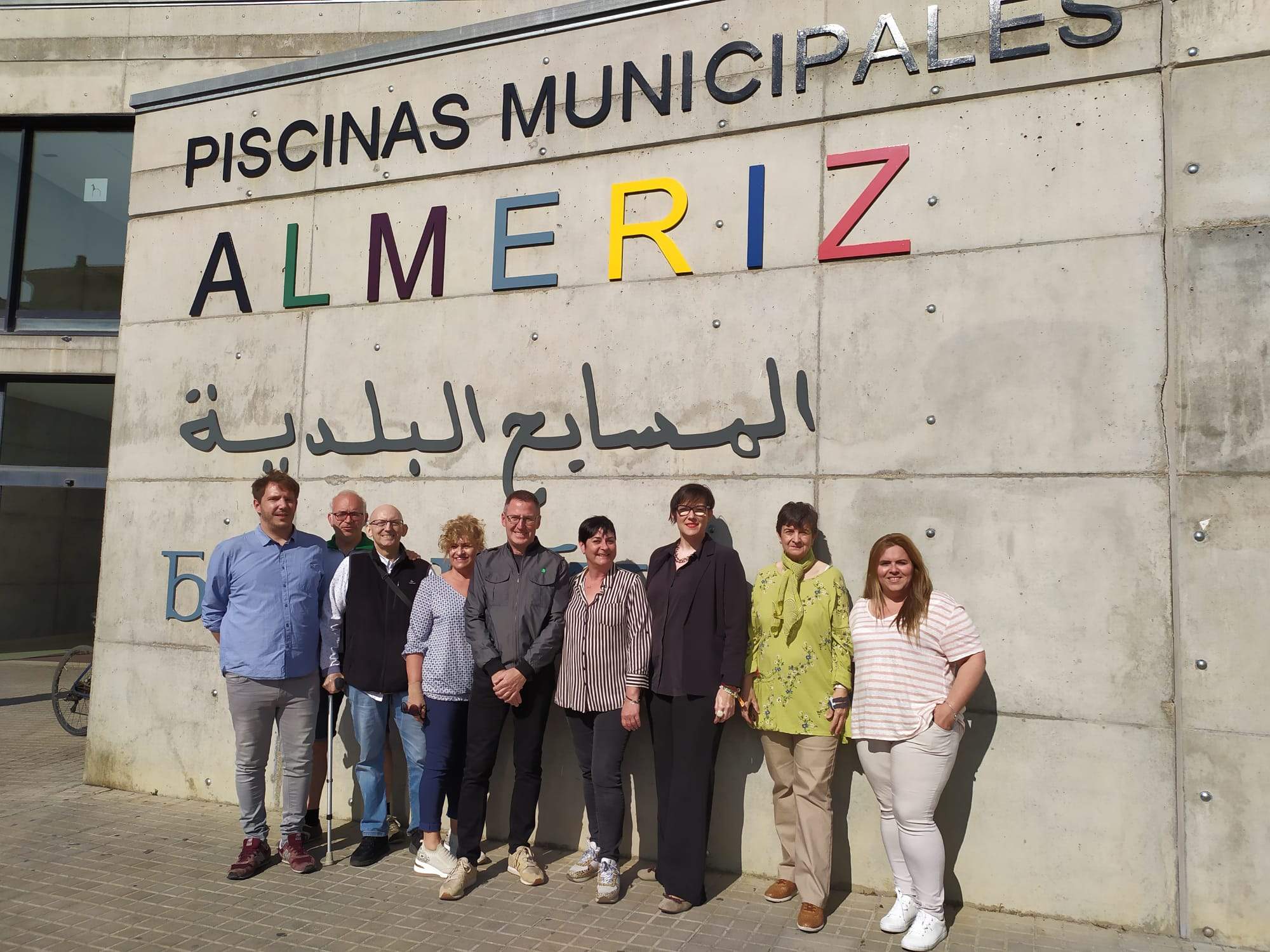 Sonia Alastruey con miembros de su candidatura.