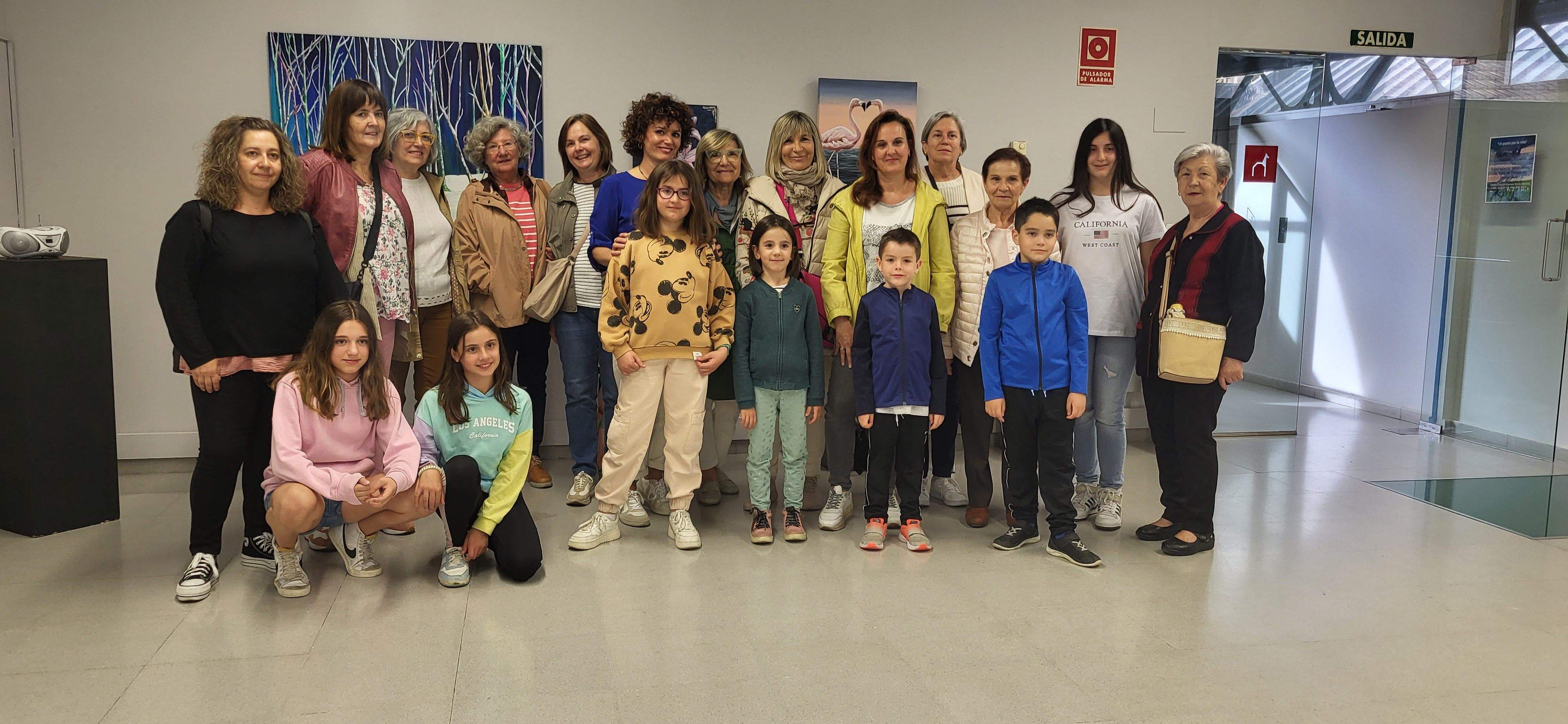 Exposición "Un paseo por la vida" del taller de Marian Ruiz. Foto Myriam Martínez