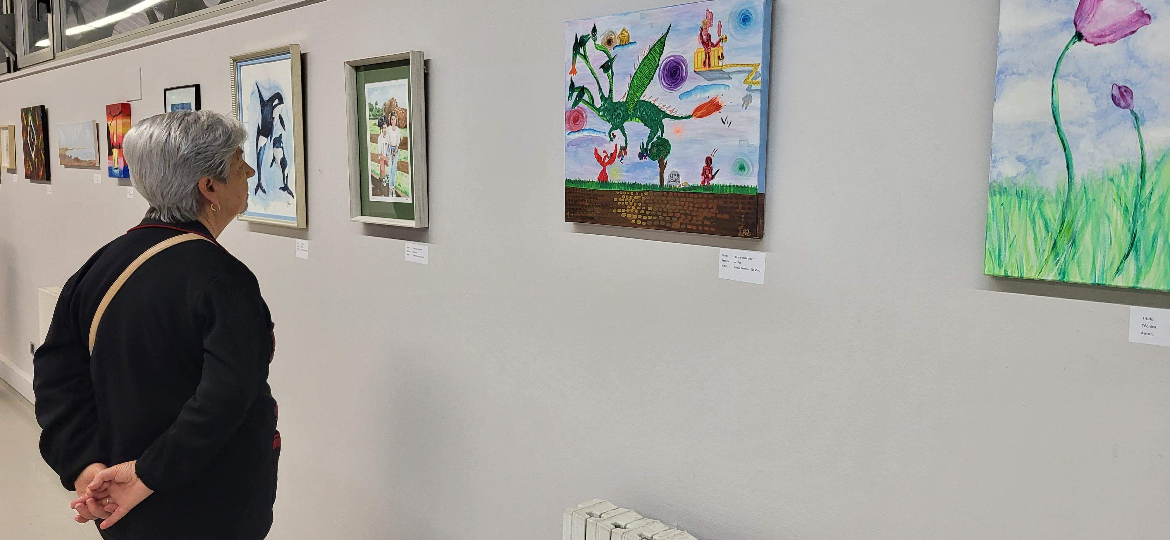 Exposición "Un paseo por la vida" del taller de Marian Ruiz. Foto Myriam Martínez