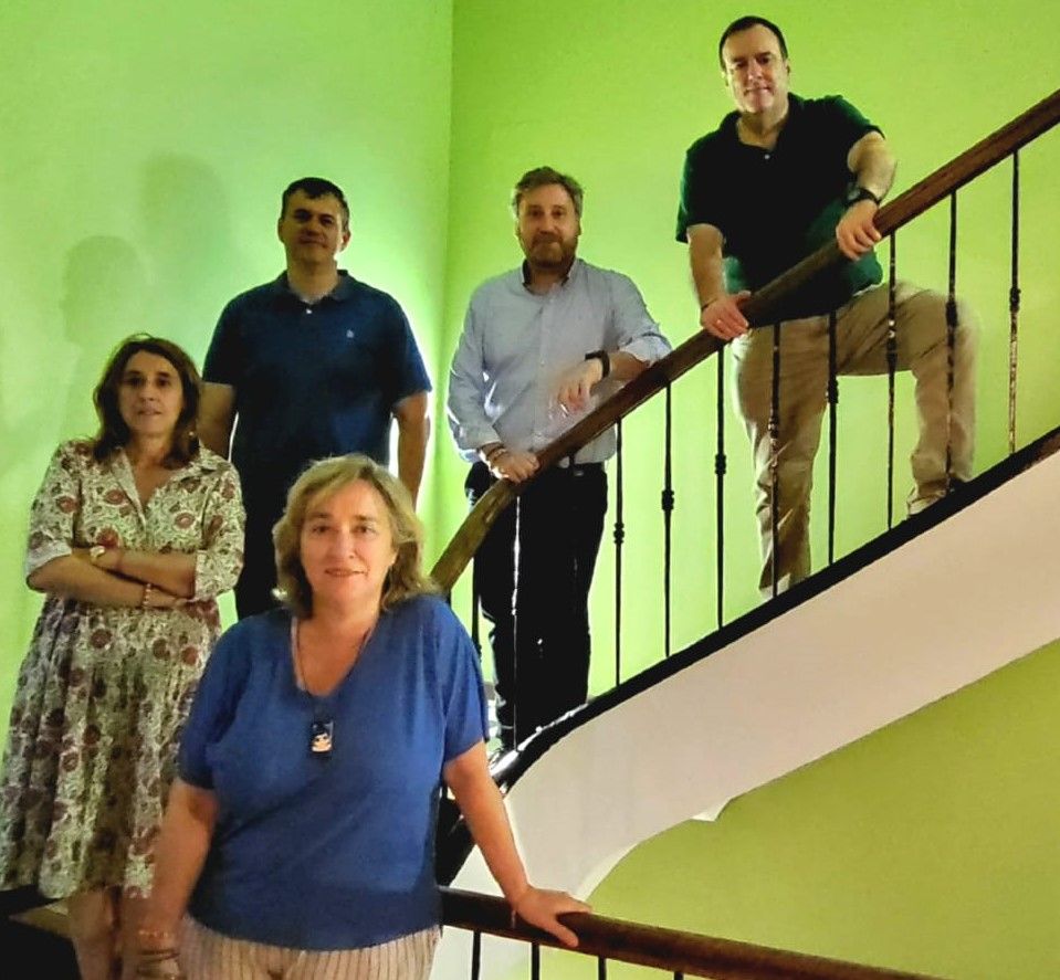 Myriam Martínez, Mercedes Manterola, Joaquín Palacín, José Luis Soro y Javier García Antón.