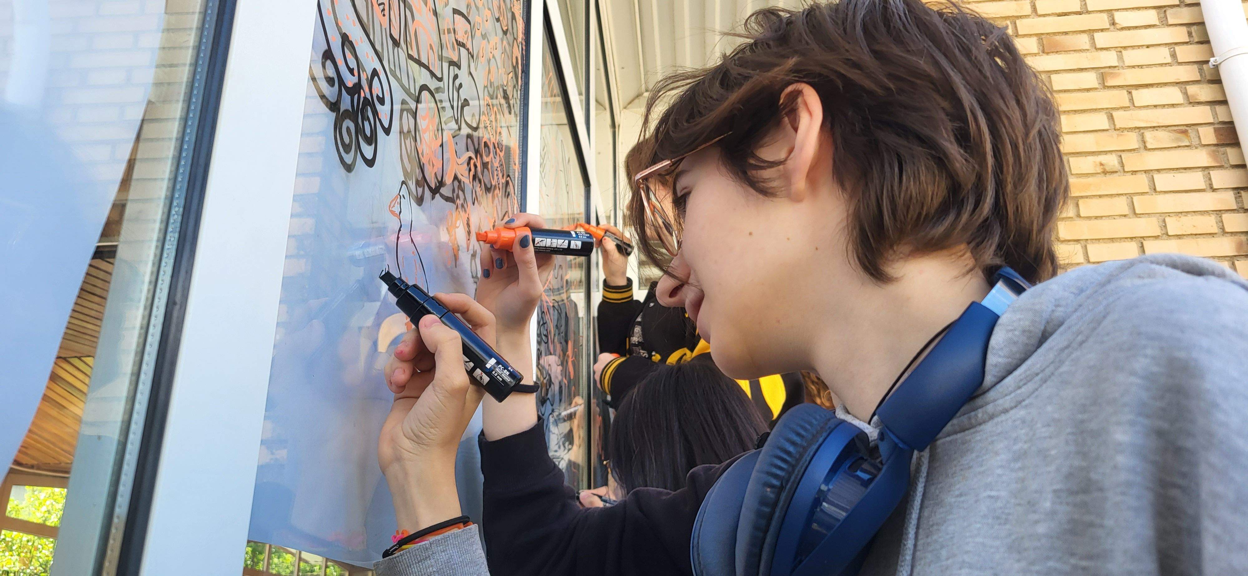 Proyecto "Ojo pajarico!" de la Escuela de Arte de Huesca. Foto Myriam Martínez