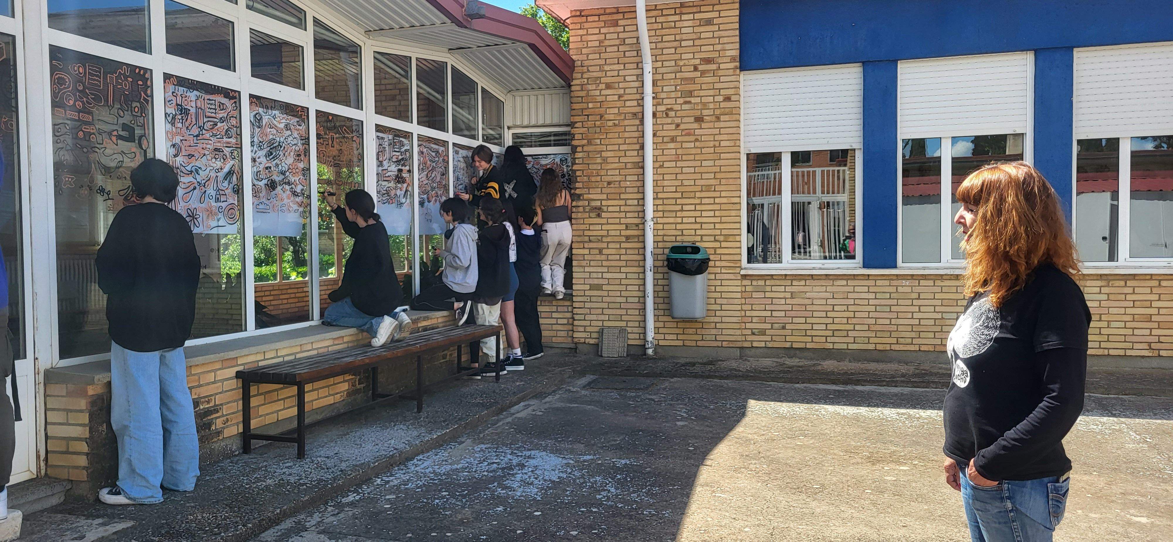 Proyecto "Ojo pajarico!" de la Escuela de Arte de Huesca. Foto Myriam Martínez