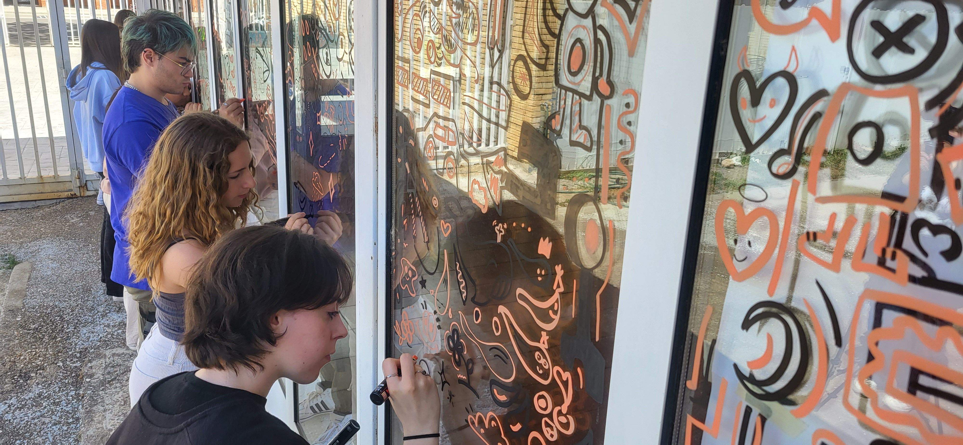 Proyecto "Ojo pajarico!" de la Escuela de Arte de Huesca. Foto Myriam Martínez