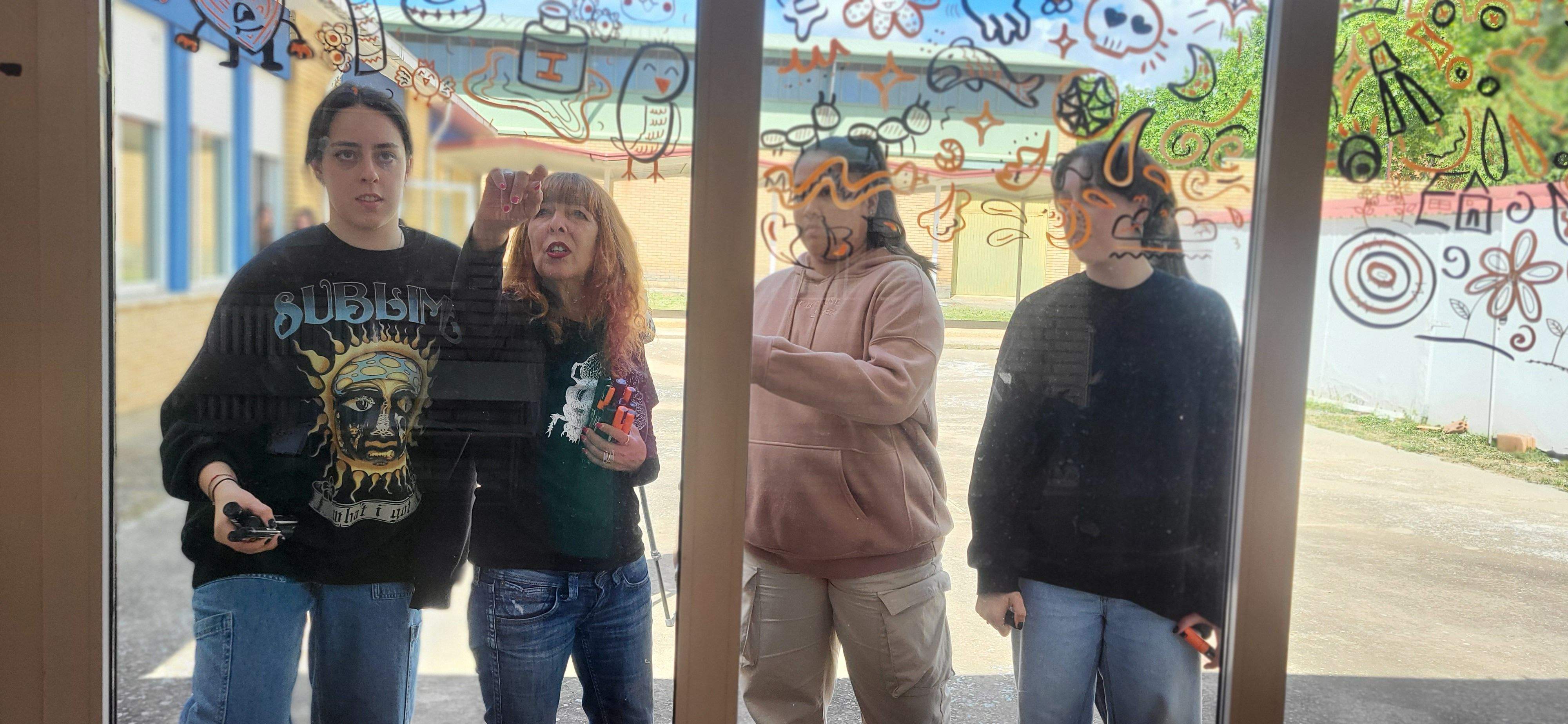 Proyecto "Ojo pajarico!" de la Escuela de Arte de Huesca. Foto Myriam Martínez