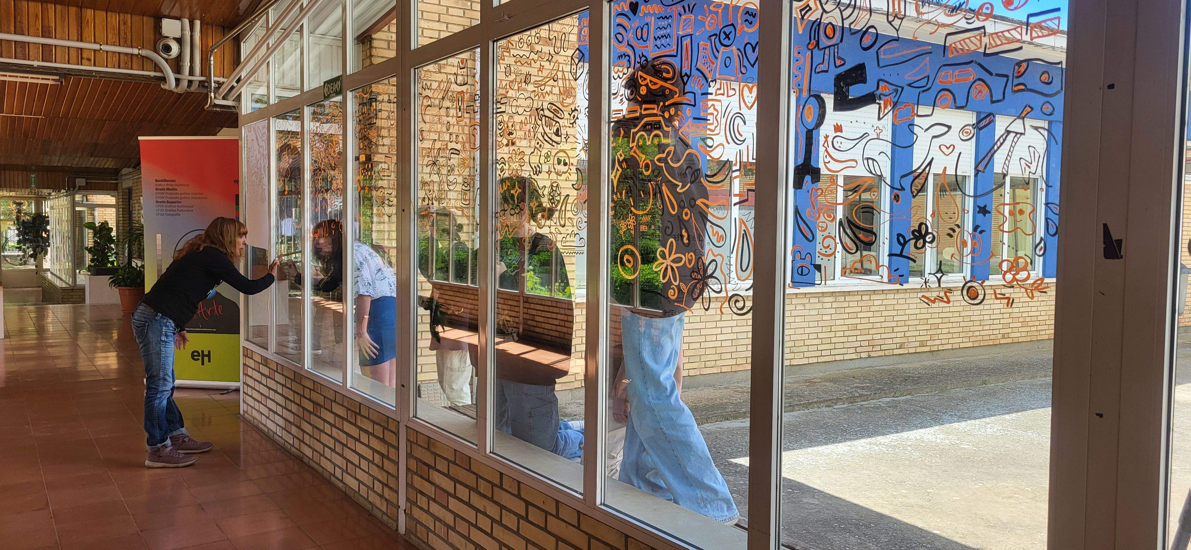 Proyecto "Ojo pajarico!" de la Escuela de Arte de Huesca. Foto Myriam Martínez