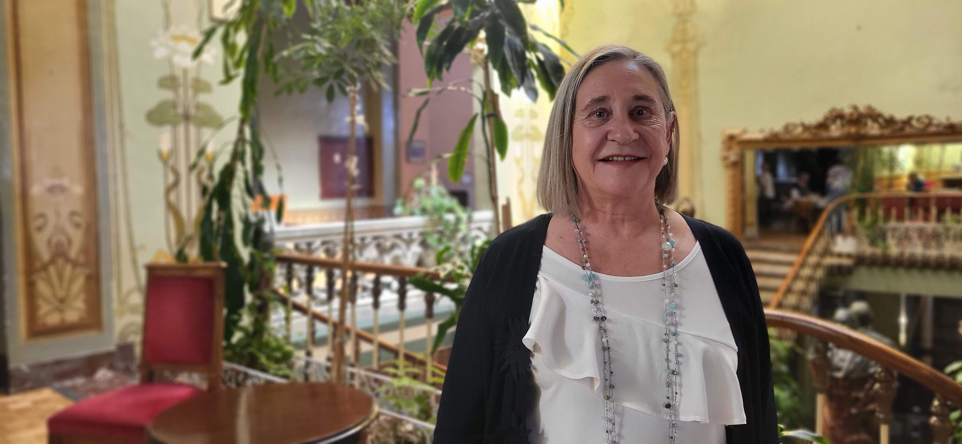 Desayuno a ciegas que ha organizado la ONCE en Huesca. Foto Myriam Martínez 